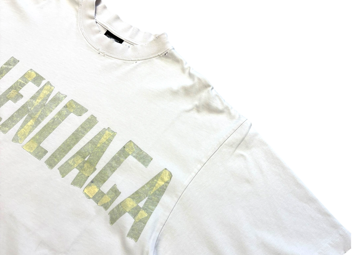 Balenciaga T-Shirt Tape Type White
