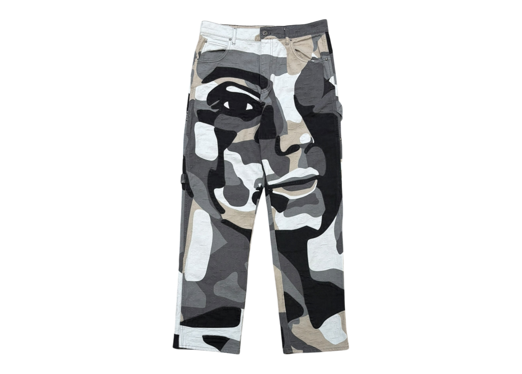 Louis Vuitton Denim Jeans Portrait Patchworked COND 9/10