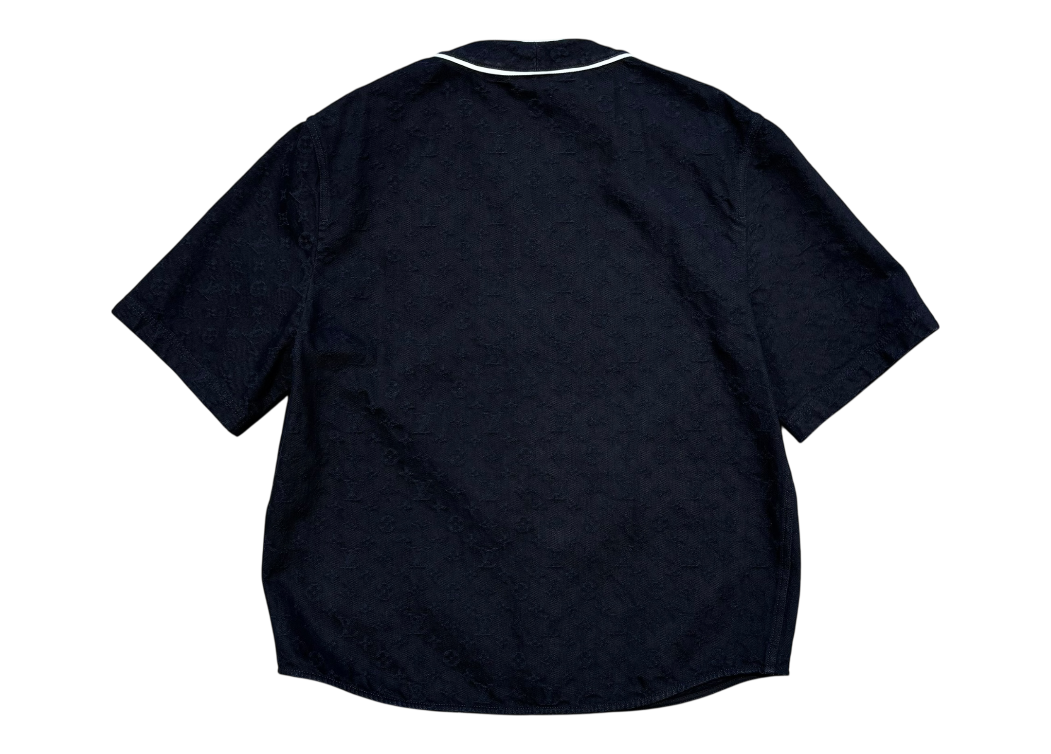 Louis Vuitton Shirt Denim Black Monogram COND NEW