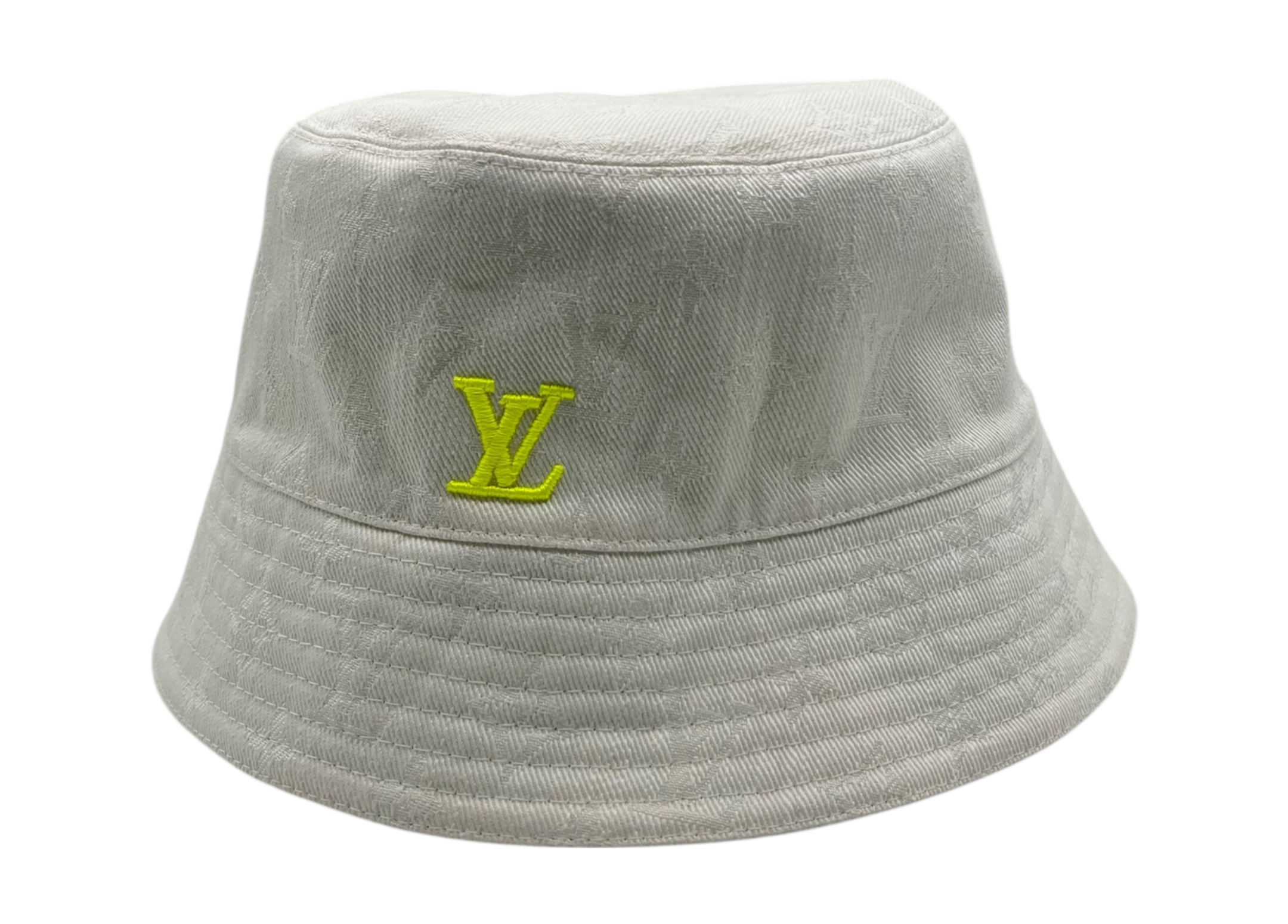 Louis Vuitton Bucket Yellow Fluo Reversible Monogram COND 10/10