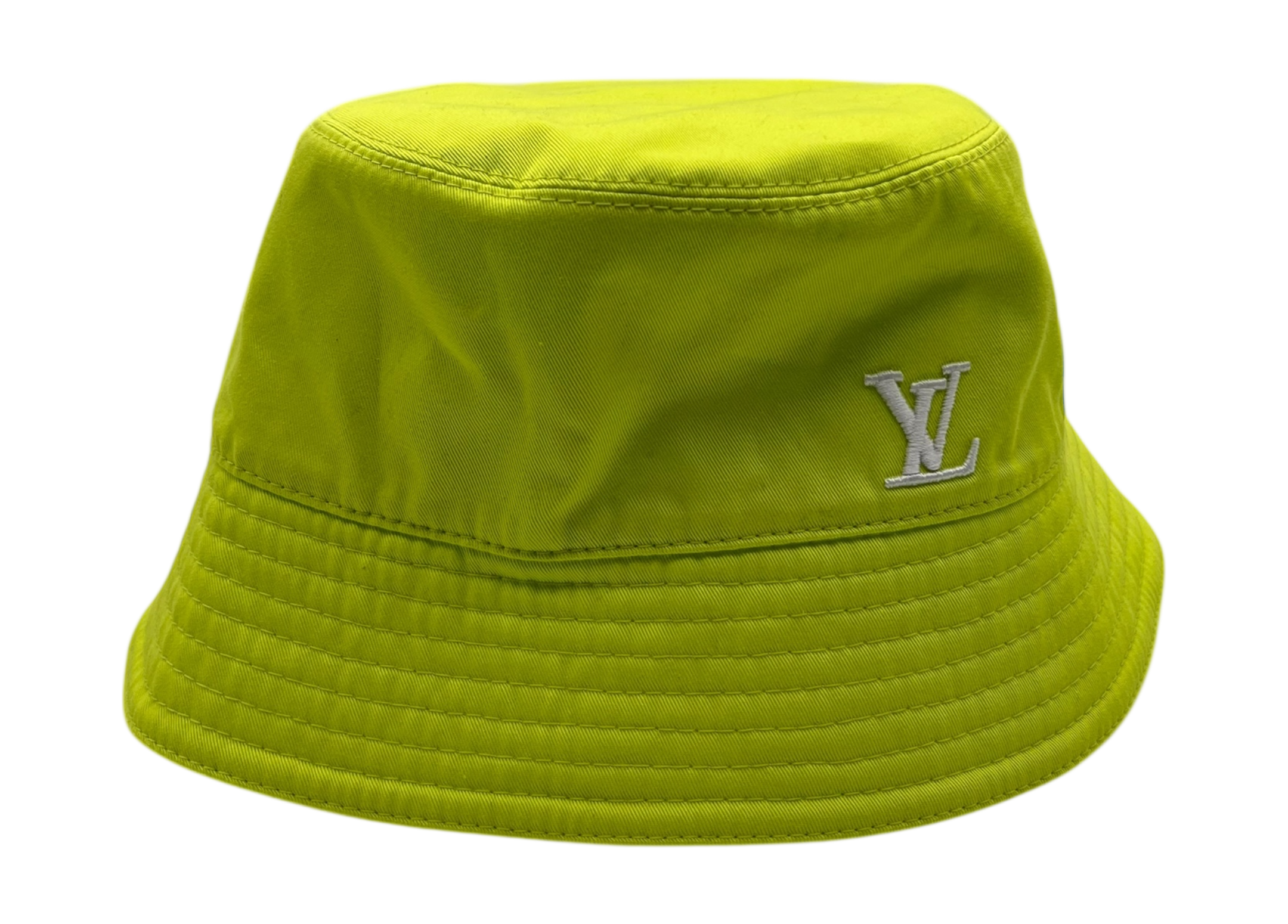 Louis Vuitton Bucket Yellow Fluo Reversible Monogram COND 10/10