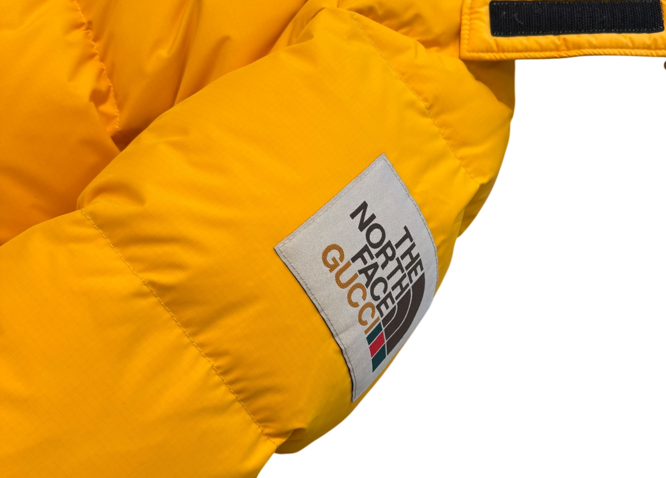Gucci The North Face Puffer Jacket Yellow COND NEW