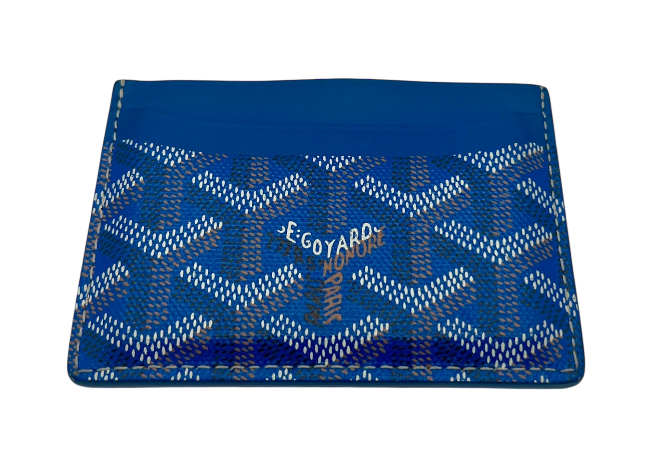 Goyard Cardholder Blue COND 9.5/10