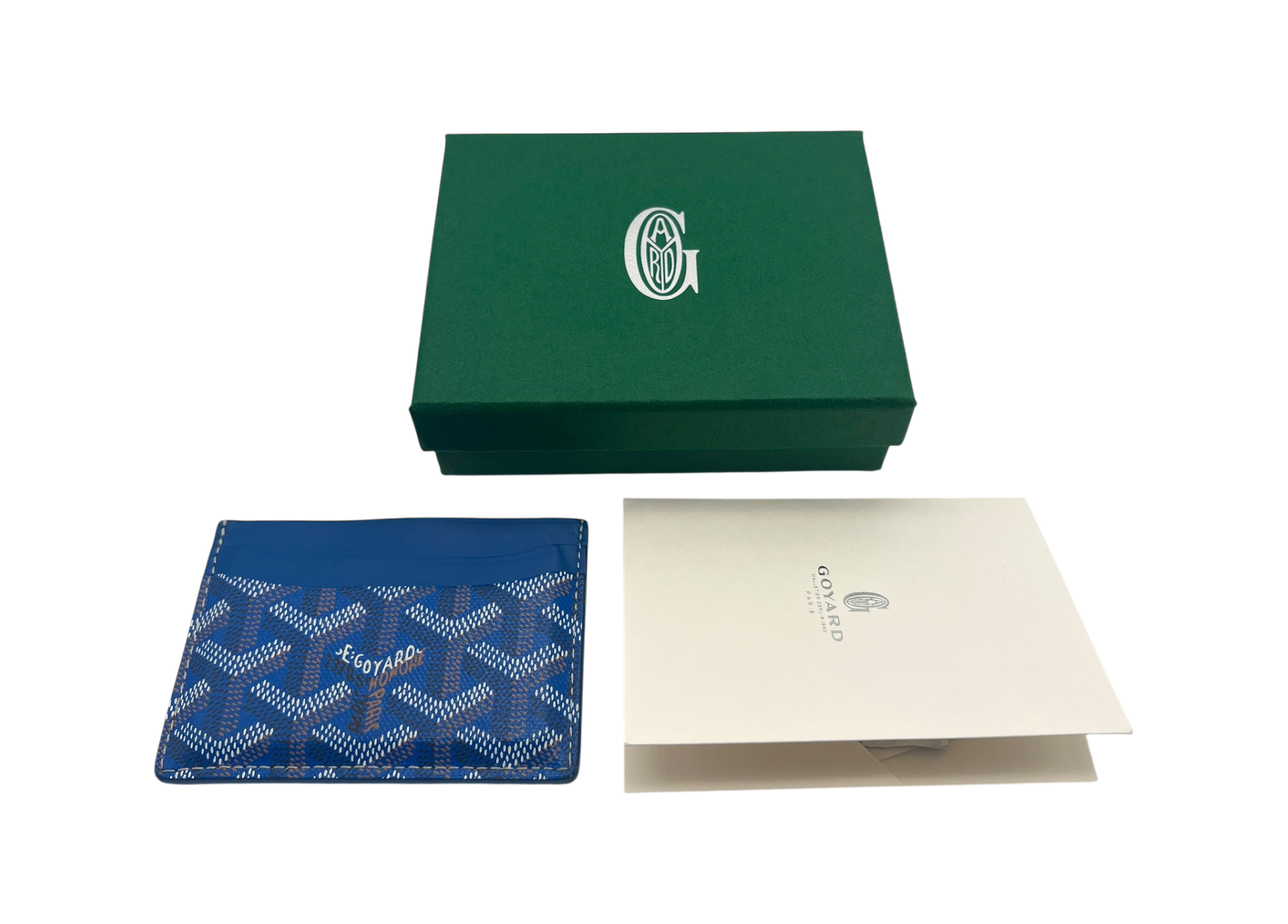 Goyard Cardholder Blue COND 9.5/10