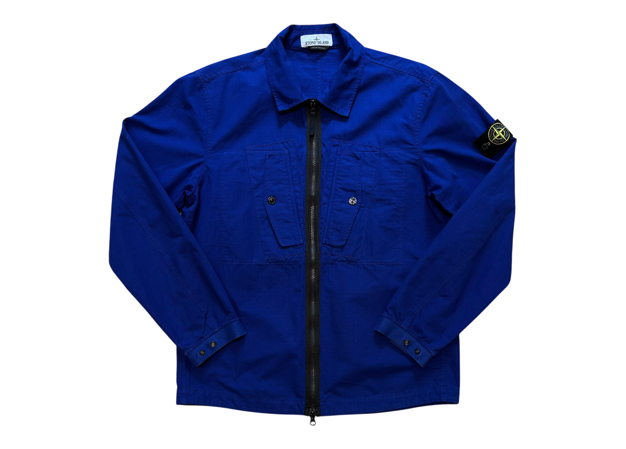 Stone Island Zip Overshirt Blue COND 9/10