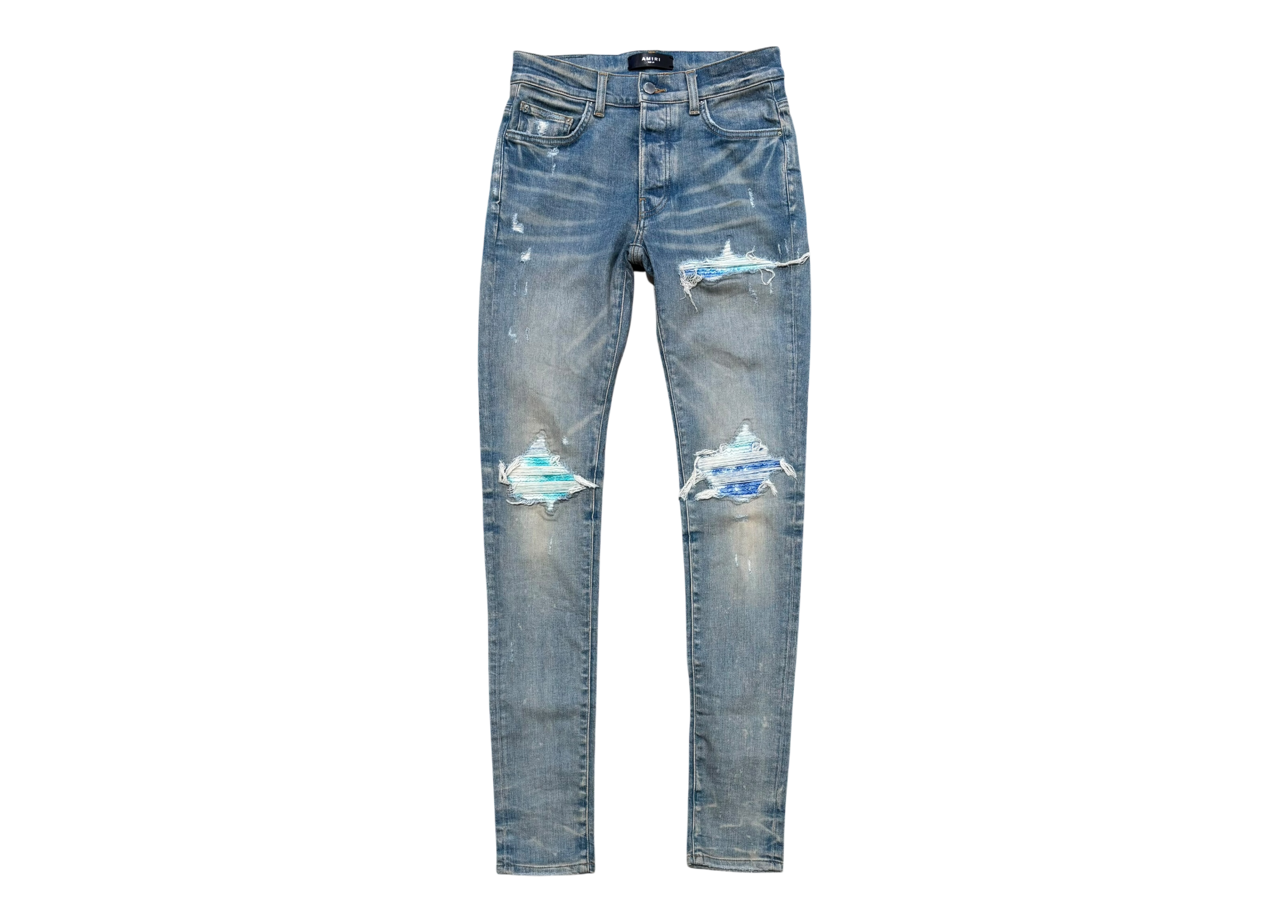 Amiri Denim Jeans Paisley Blue COND 9/10