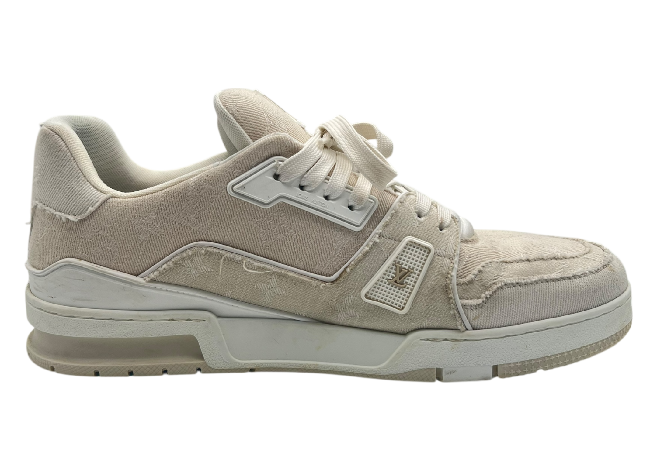 Louis Vuitton Trainer Canvas Beige COND 8/10 (OG NONE)