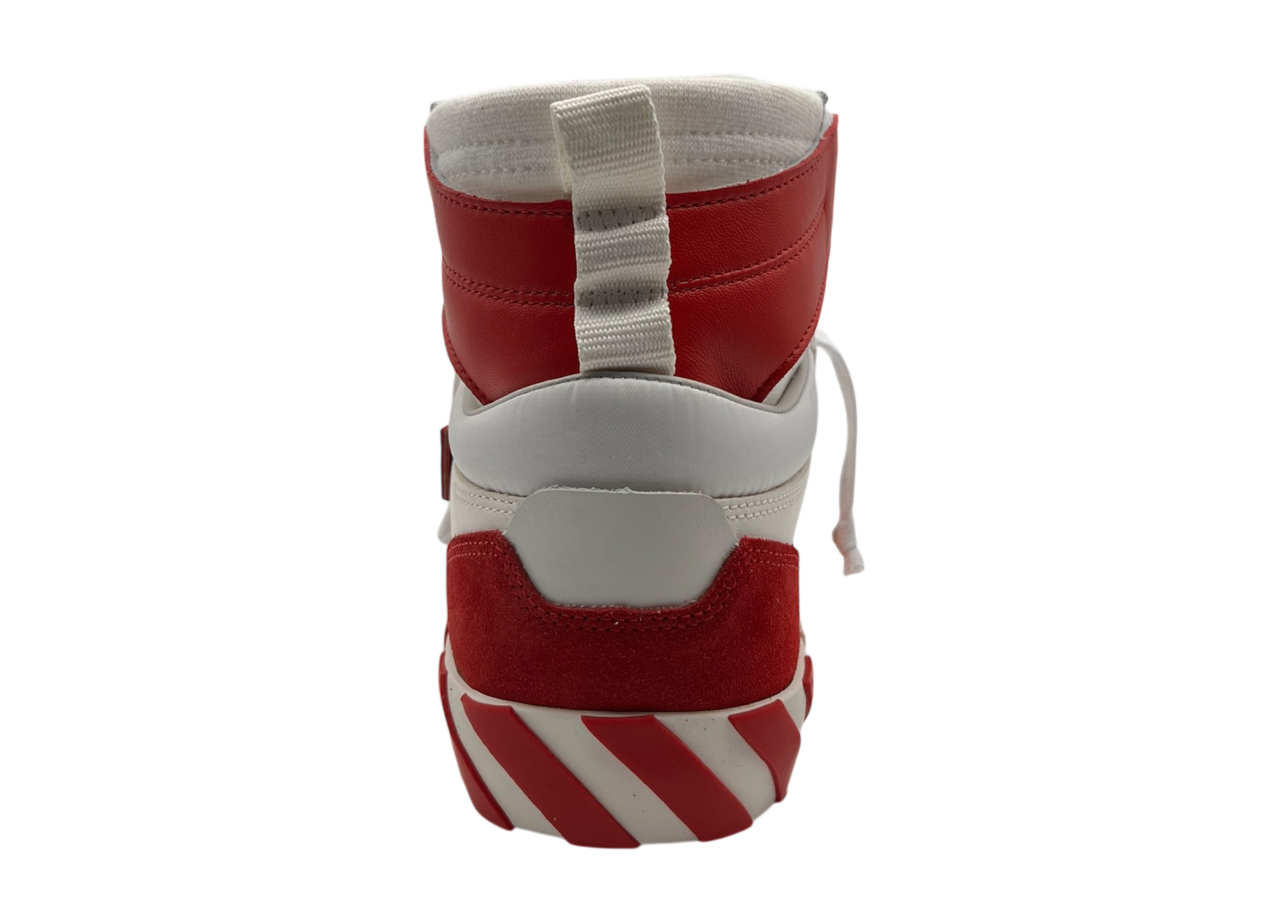 Off-White Vulc High White Red COND NEW (NO BOX)