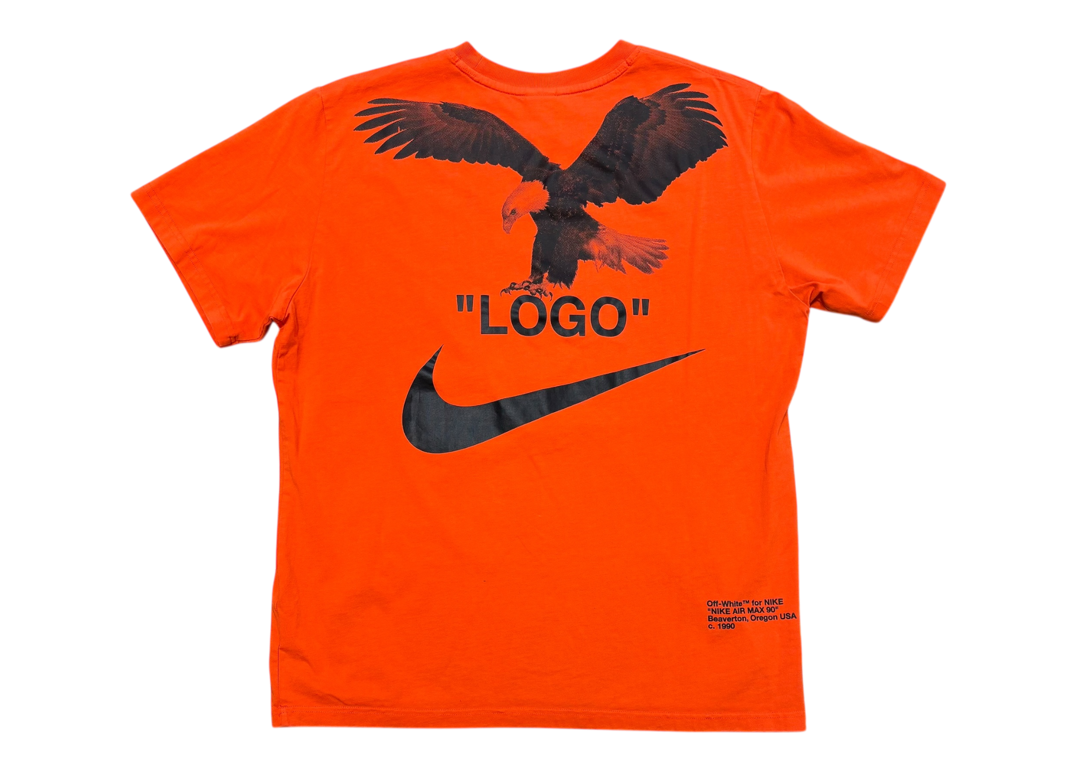 Nike Off-White T-shirt Orange Neon NRG A6 COND 9/10