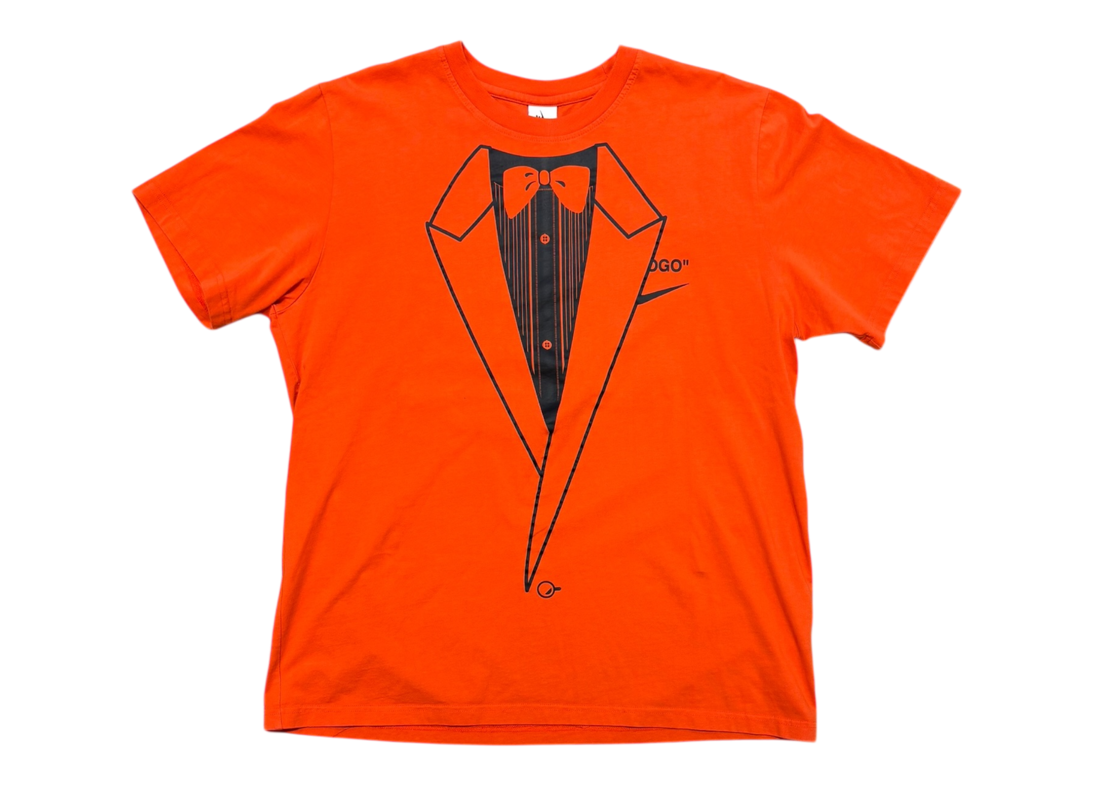 Nike Off-White T-shirt Orange Neon NRG A6 COND 9/10