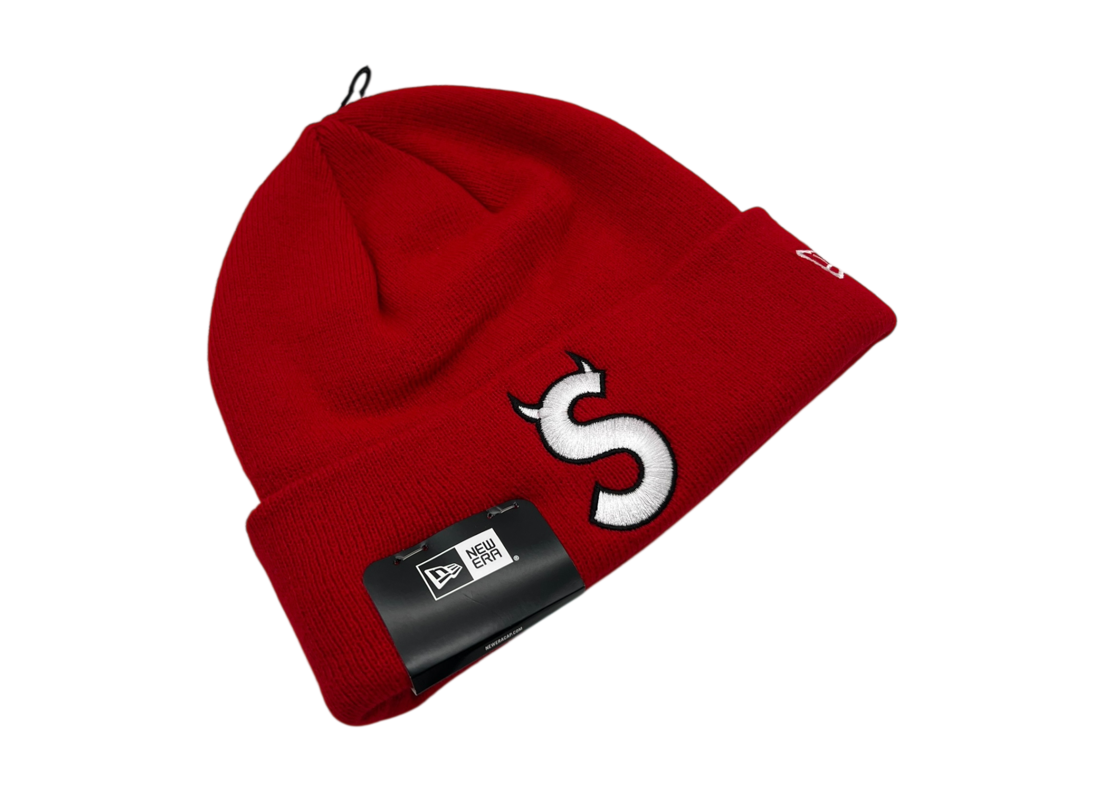 Supreme New Era Beanie Red COND NEW