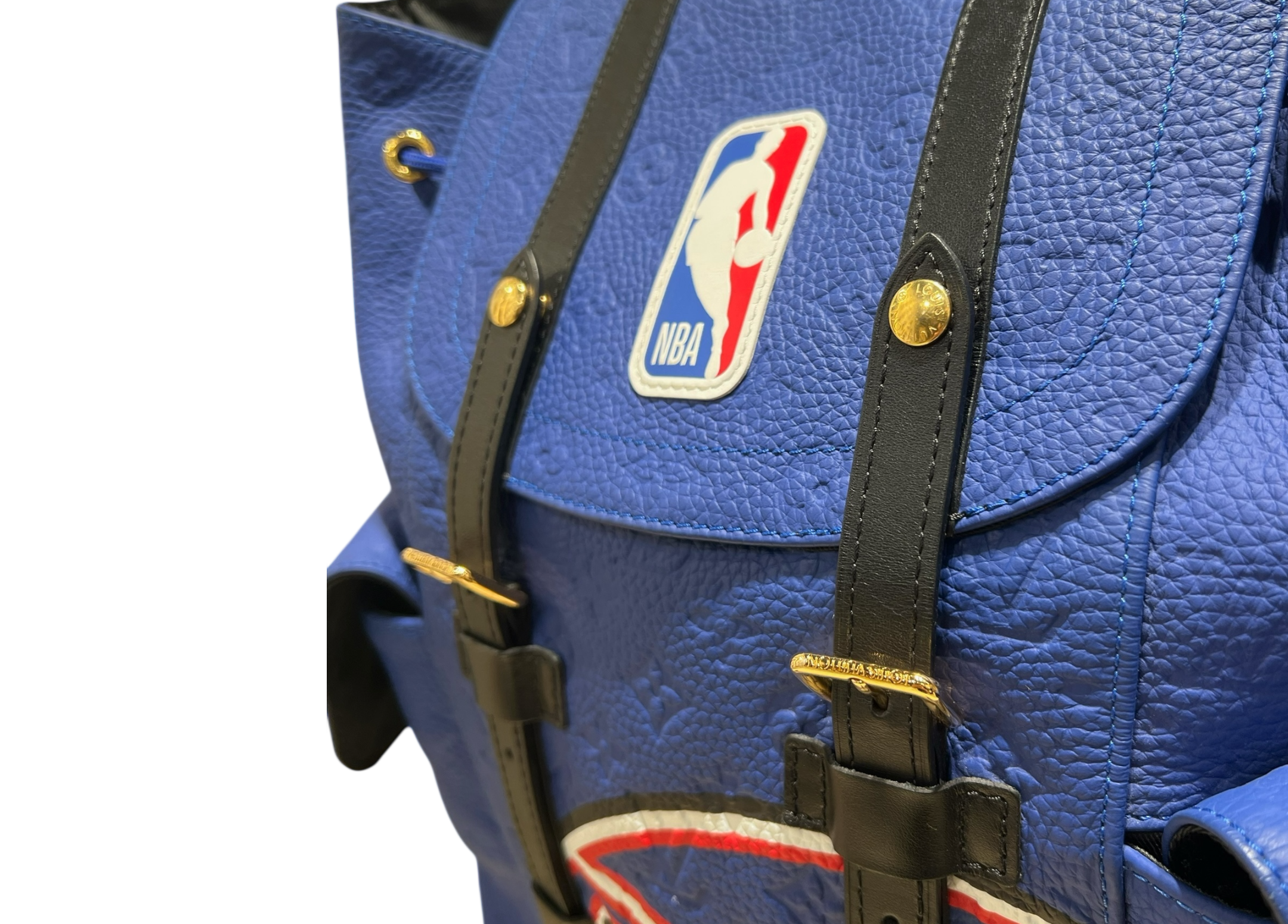 Louis Vuitton NBA Backpack Christopher Blue Taurillon MM COND 9.5/10
