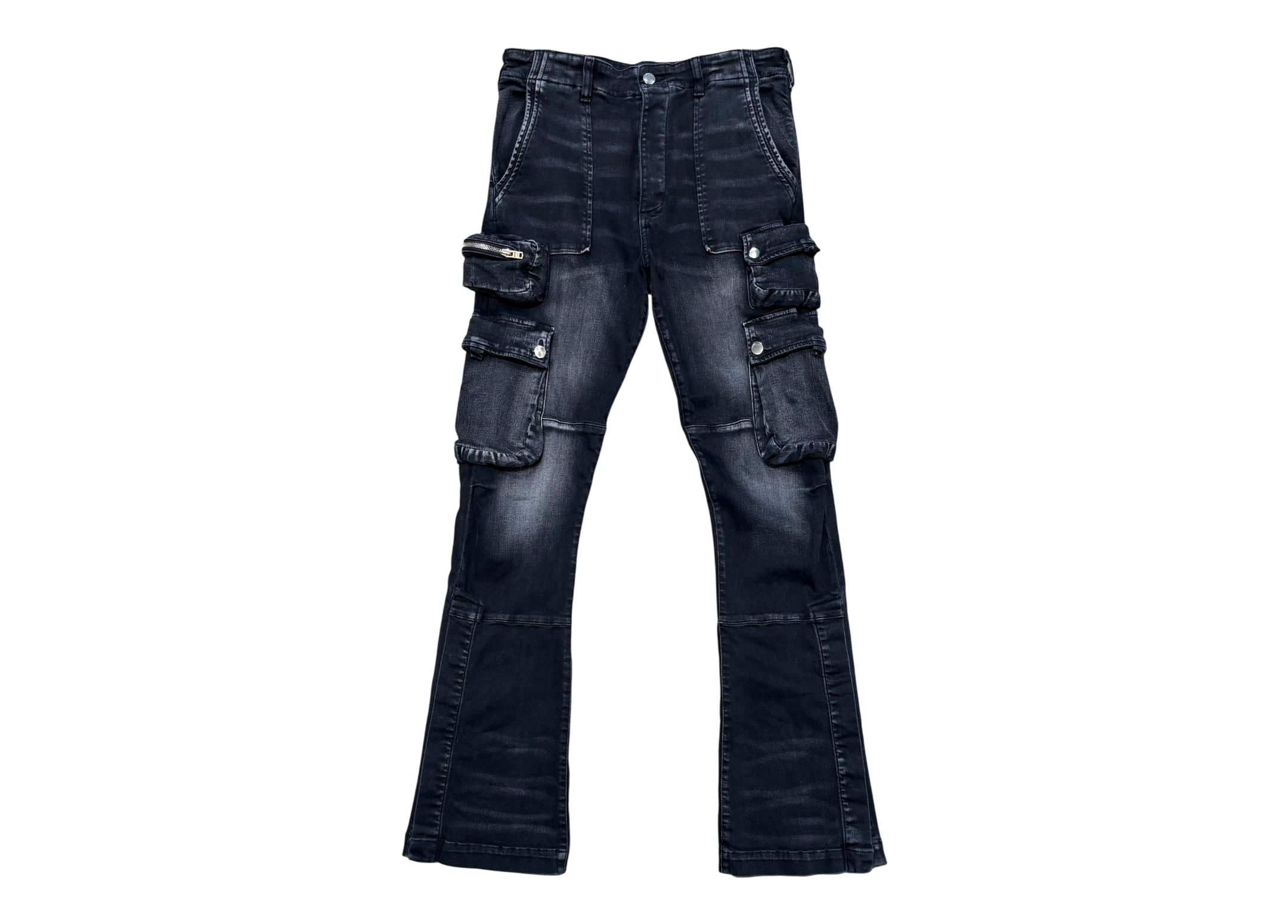 Amiri Denim Cargo Black Flared COND 8.8/10