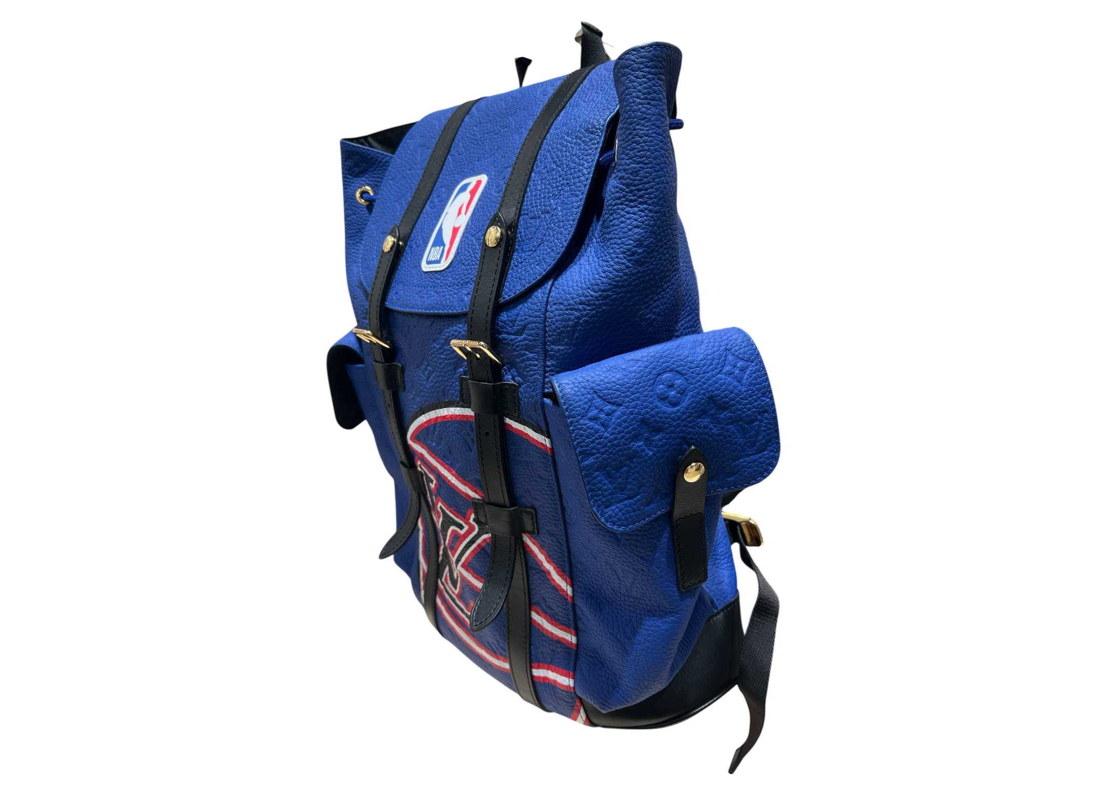 Louis Vuitton NBA Backpack Christopher Blue Taurillon MM COND 9.5/10