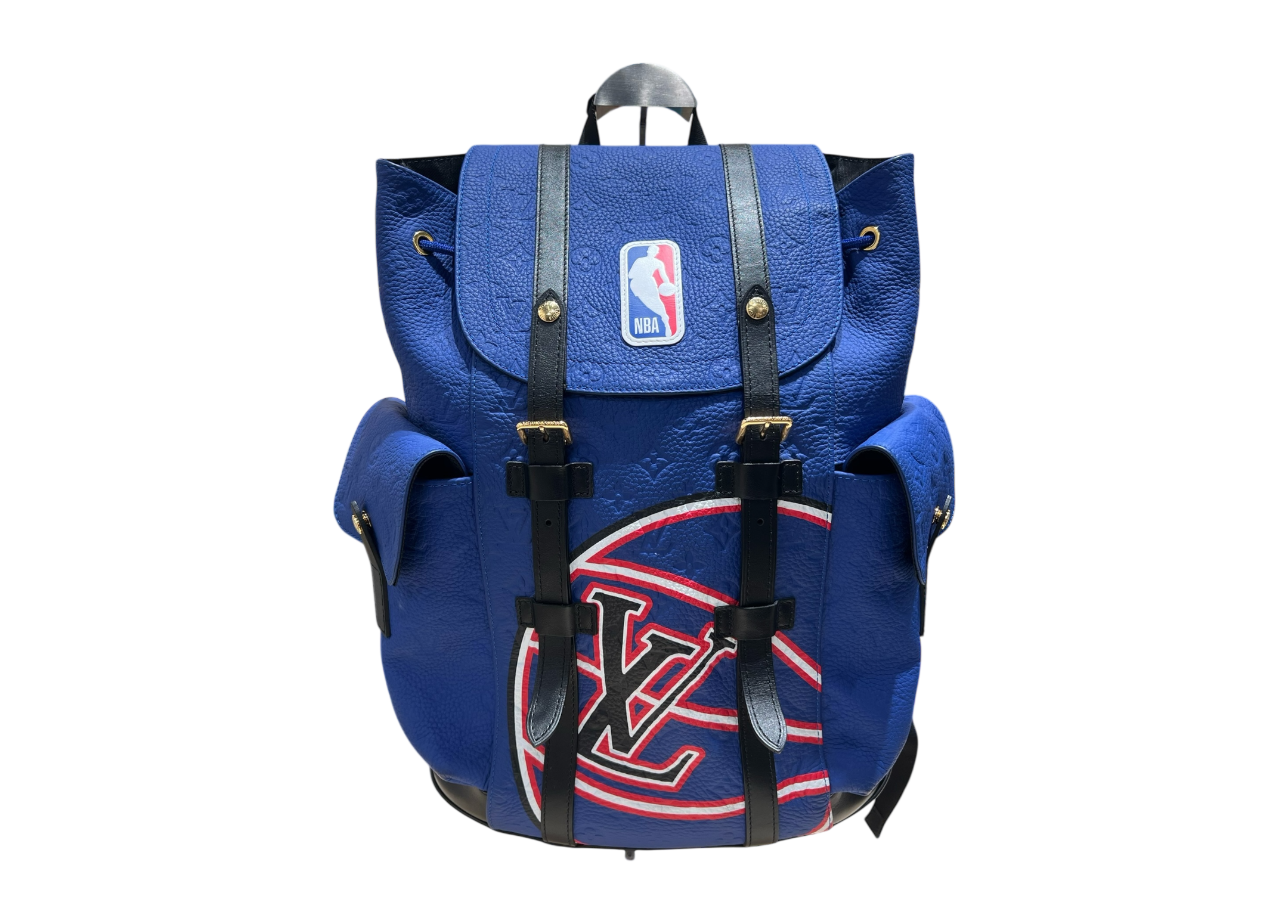 Louis Vuitton NBA Backpack Christopher Blue Taurillon MM COND 9.5/10