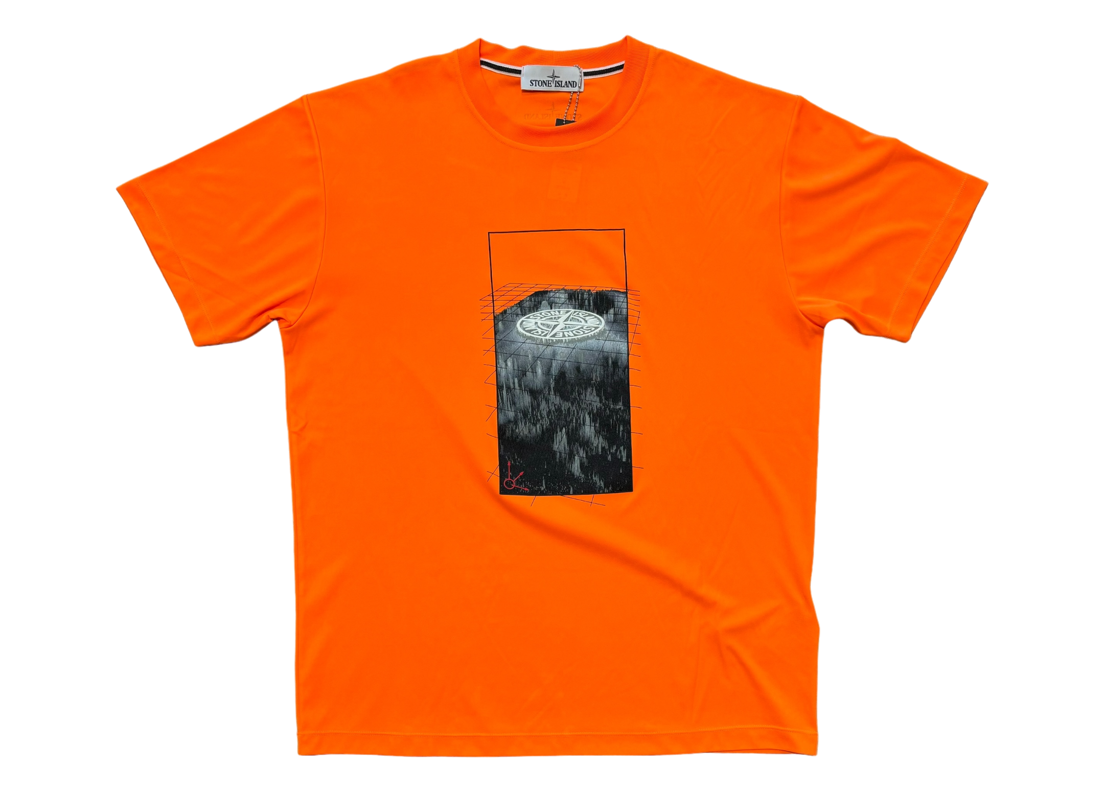 Stone Island T-shirt Orange COND 9.8/10