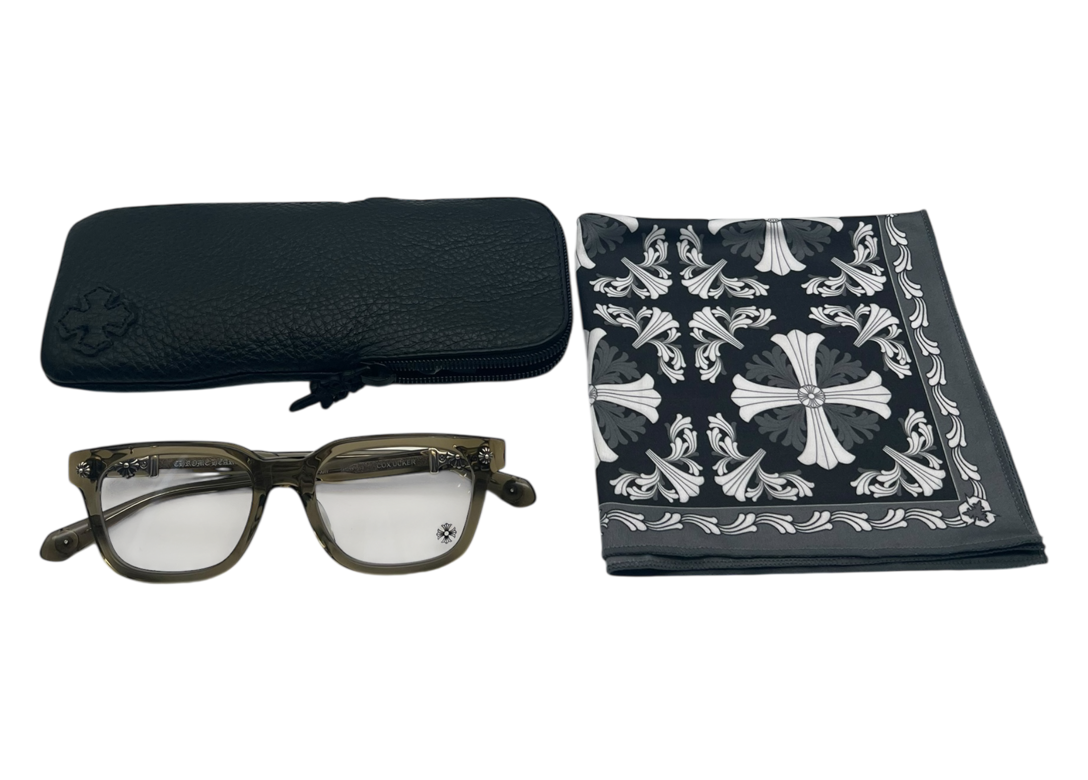 Chrome Hearts Glasses Cox Ucker Olive COND NEW