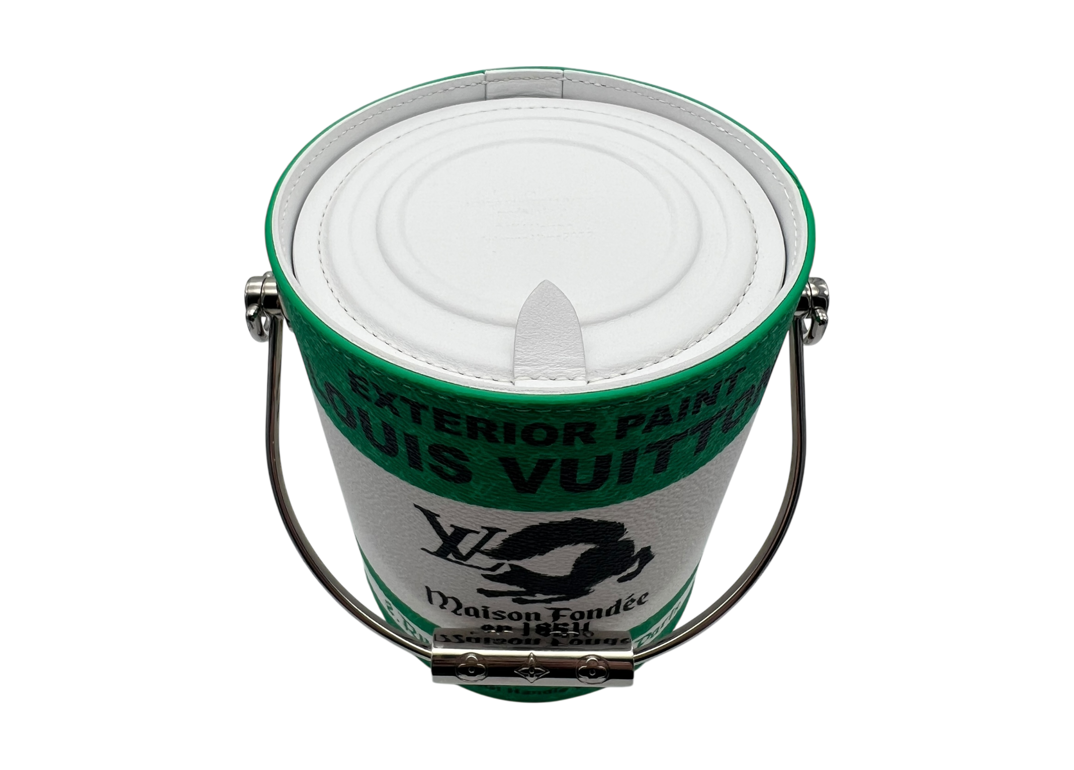 Louis Vuitton Paint Can Bag Green COND NEW
