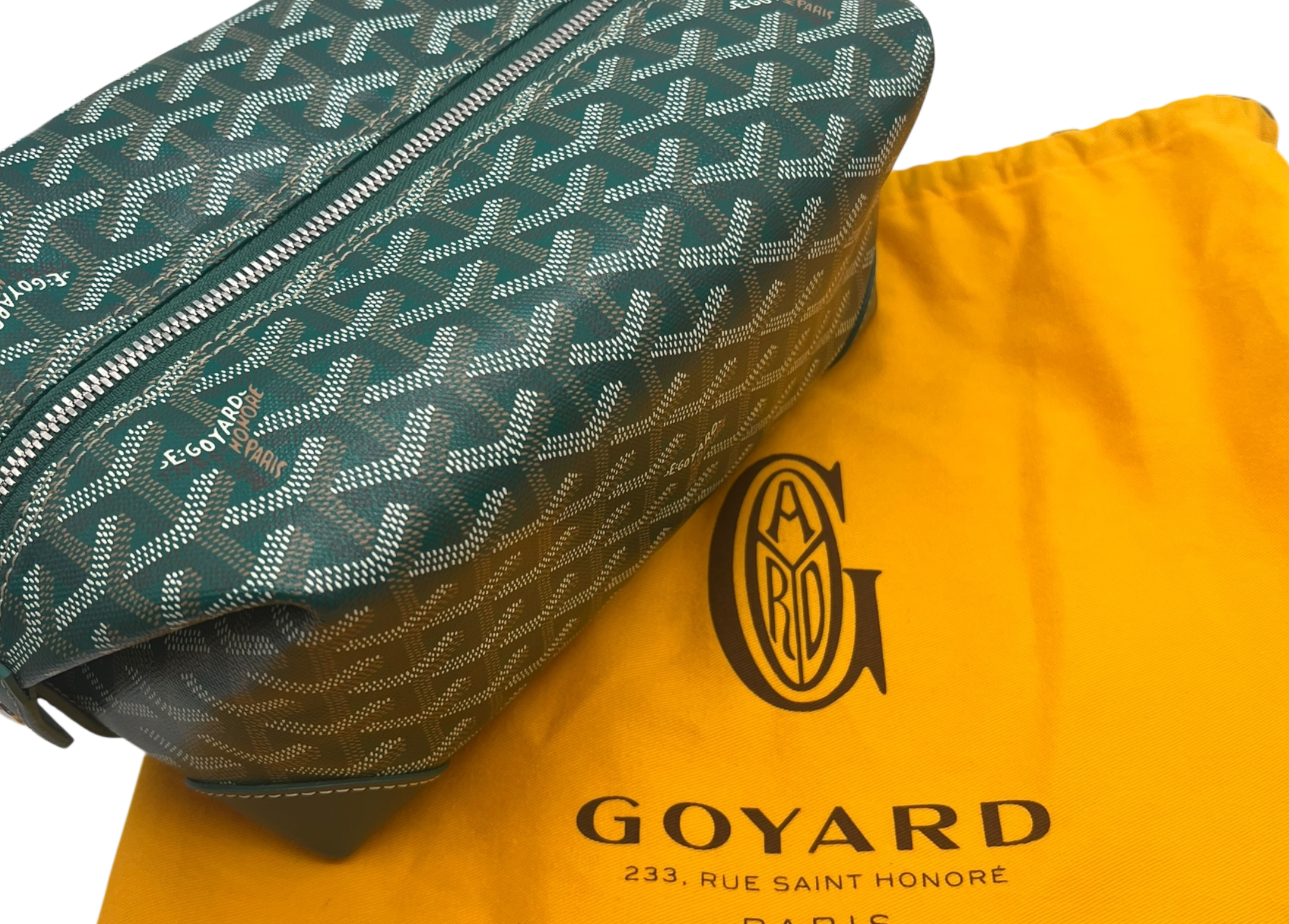 Goyard Bowling 25 Toiletry Bag Green COND 9.5/10