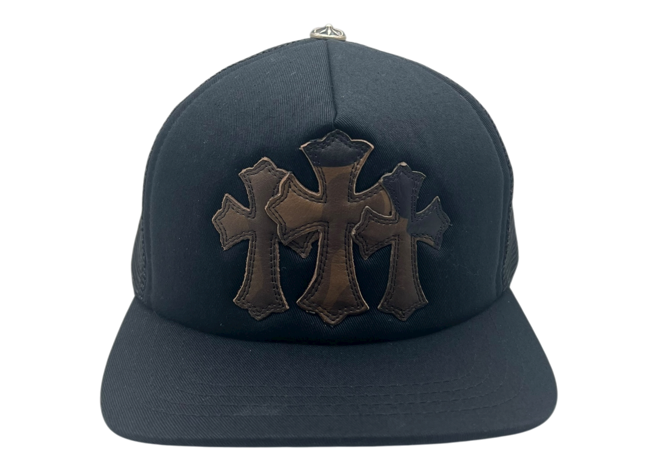 Chrome Hearts Trucker Triple Cross Black Camo COND NEW