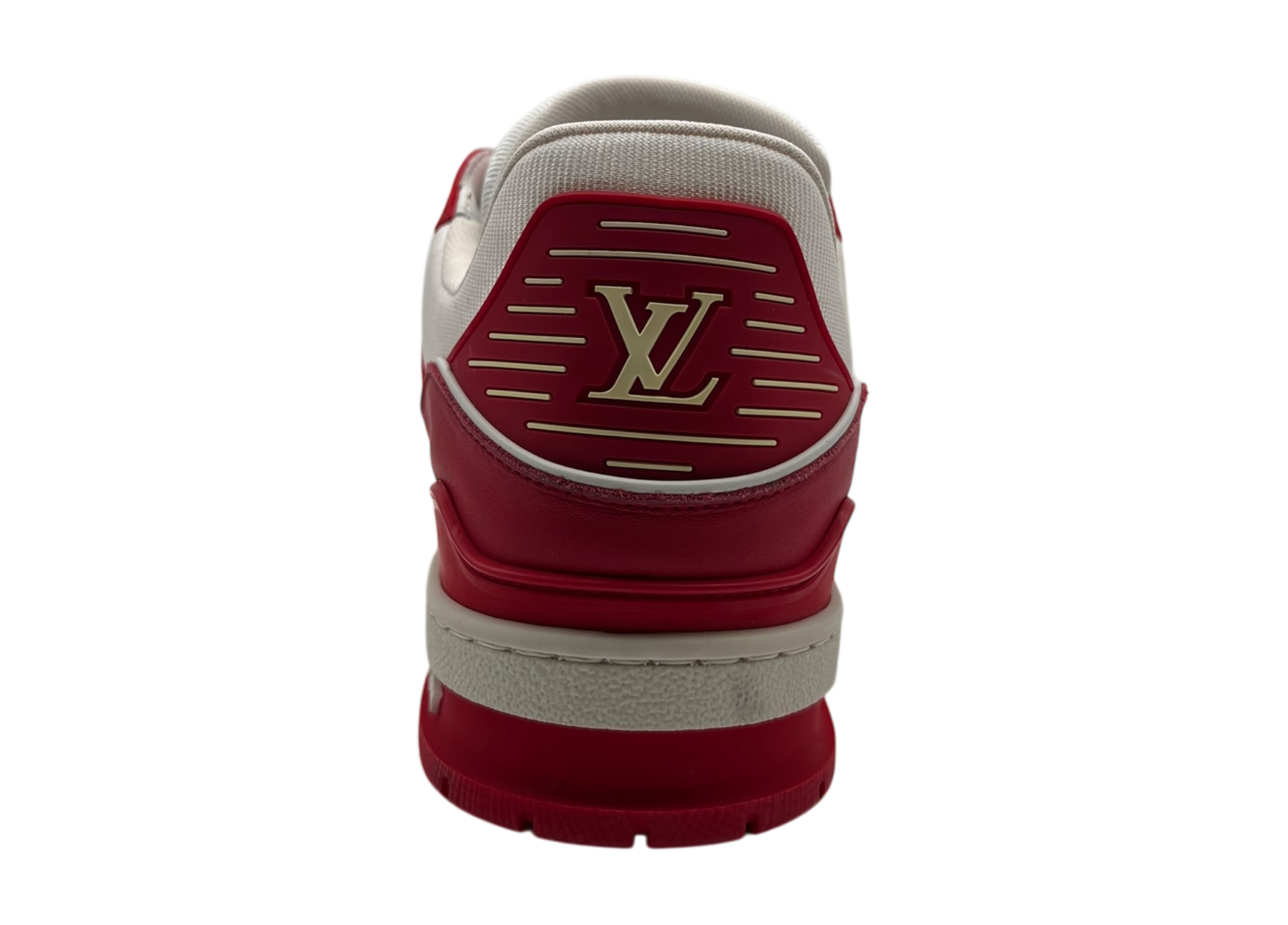 Louis Vuitton Trainer White Red Virgil LV Tag COND 9.8/10 (NO BOX)