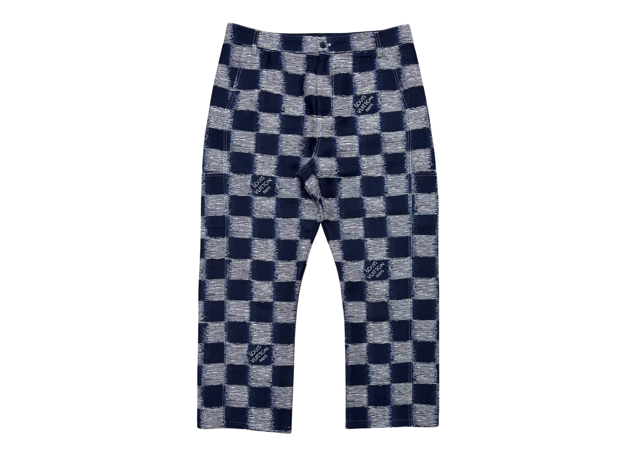 Louis Vuitton Pants Damier Navy COND 9.8/10
