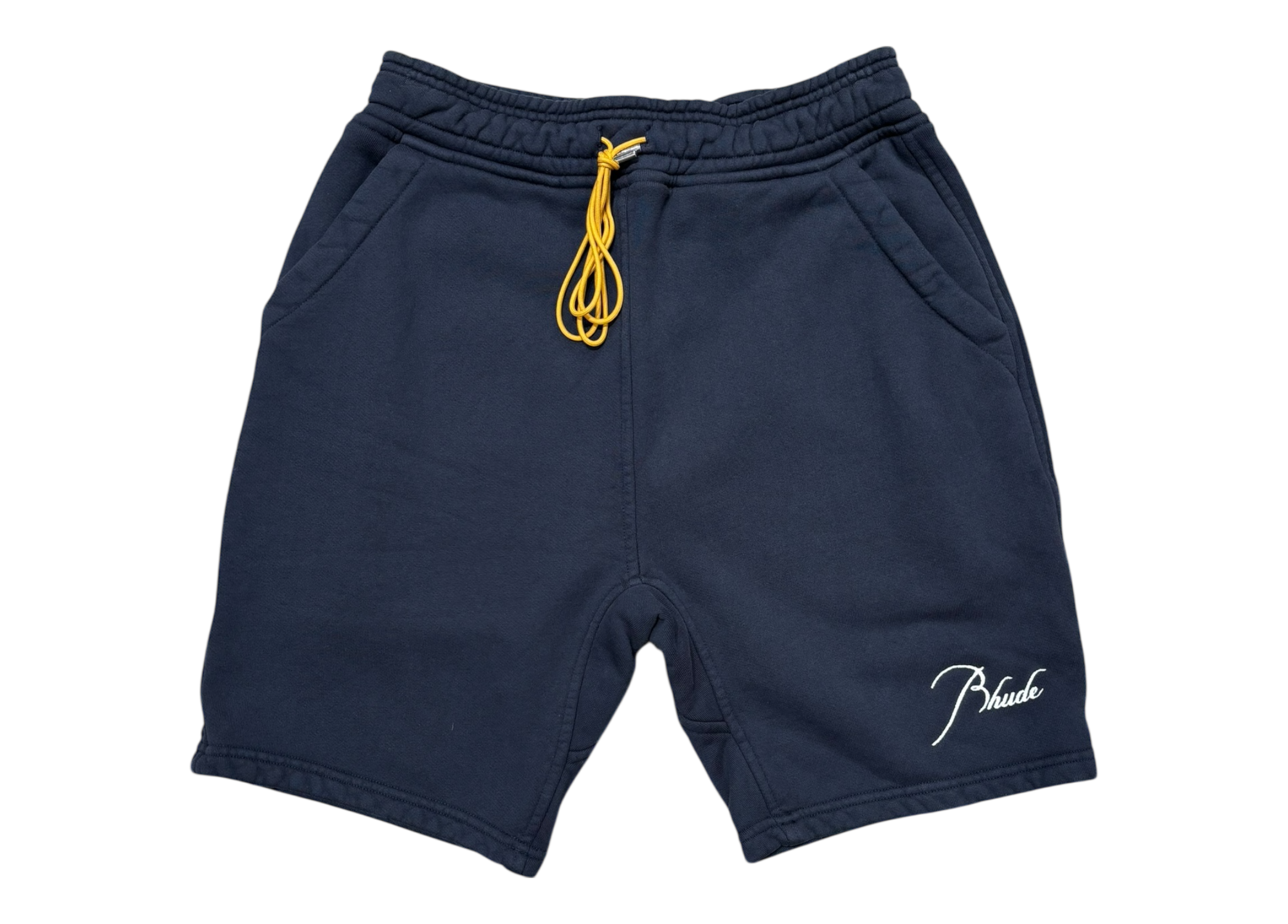 Rhude Shorts Logo Navy COND NEW