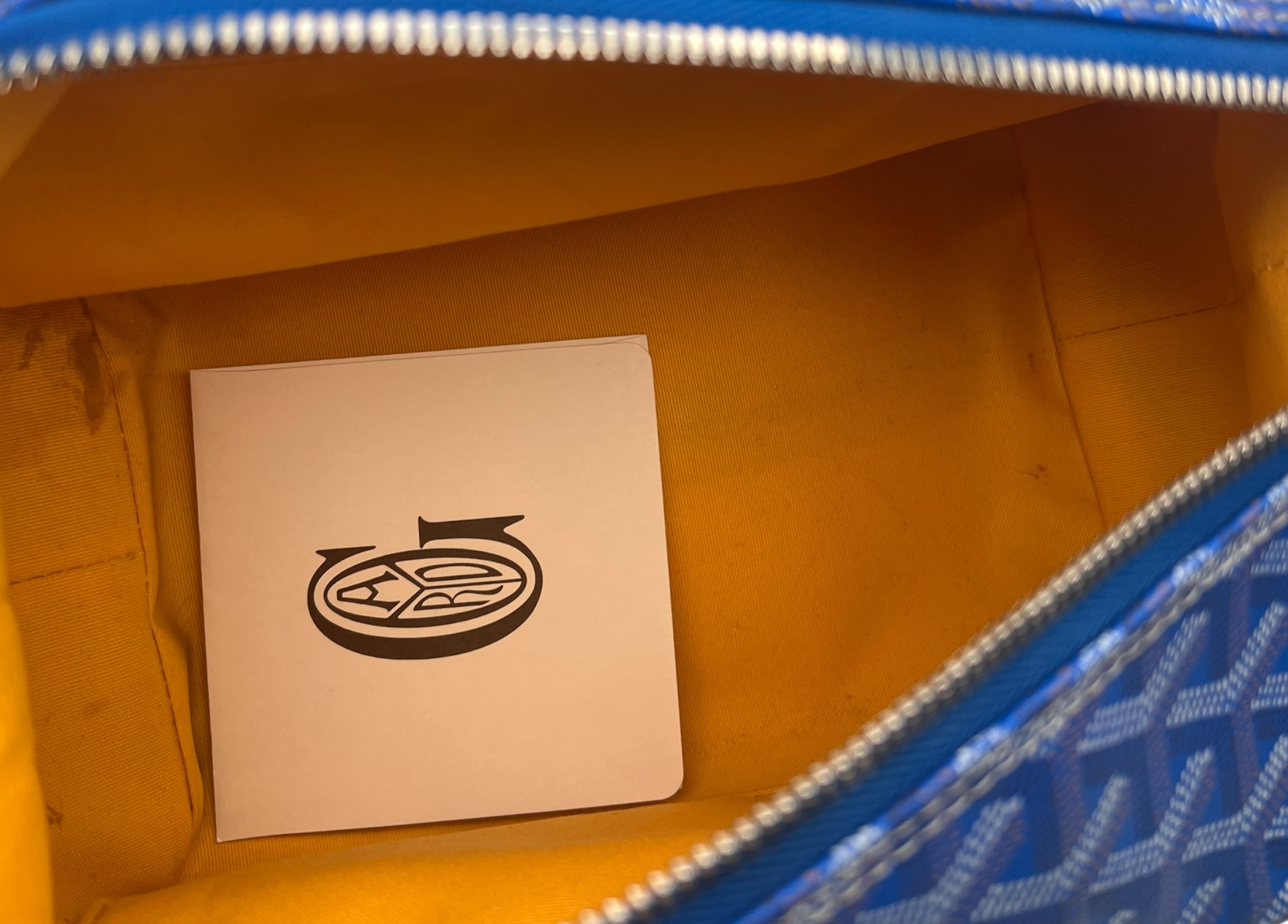 Goyard Bowling 25 Toiletry Bag Blue COND 9.5/10