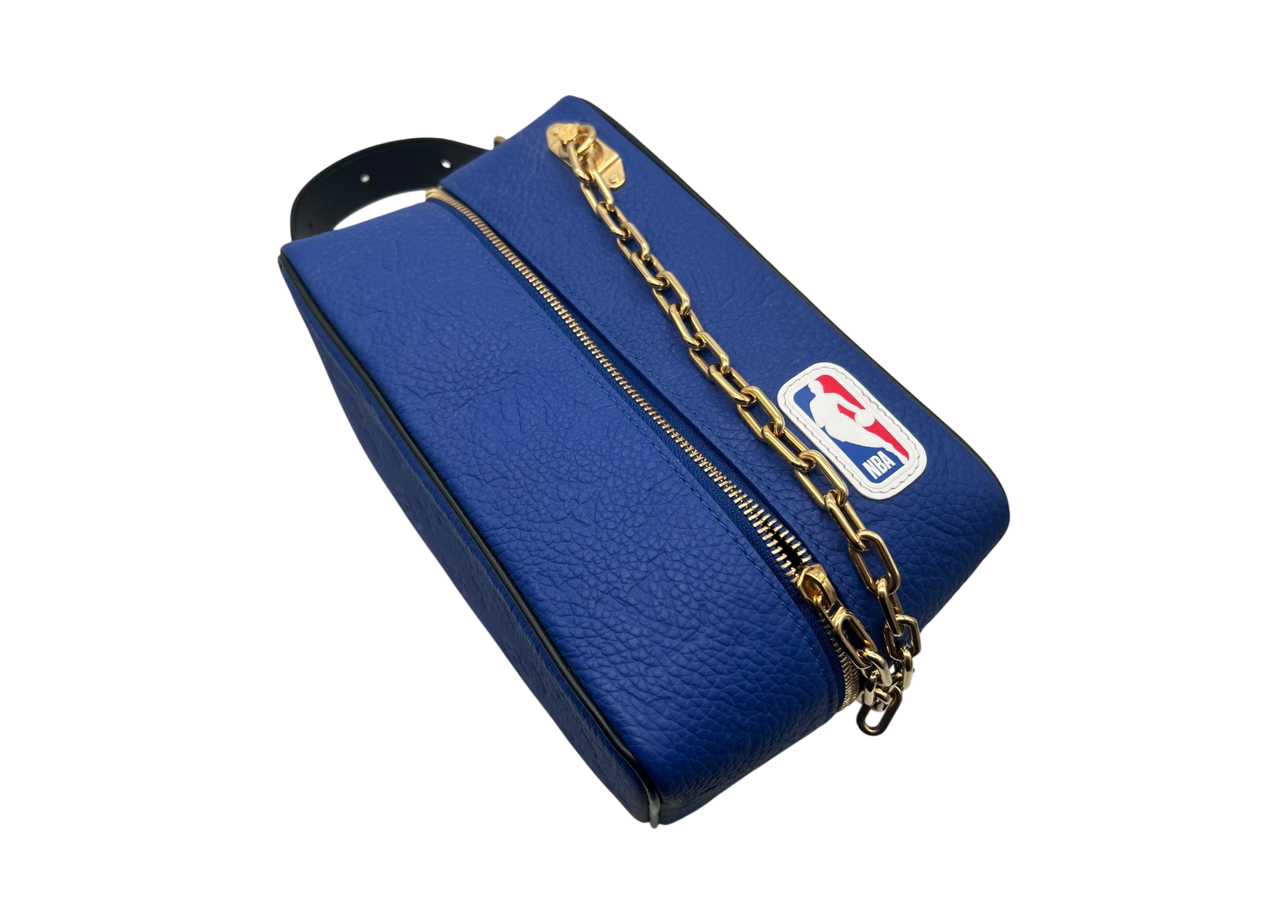 Louis Vuitton NBA Cloackroom Dopp Kit Leather Blue COND 9.5/10