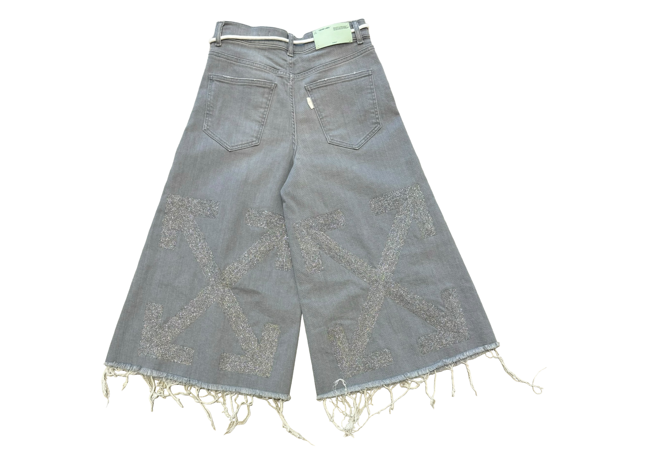 Off-White Levi's Jorts Silver COND NEW
