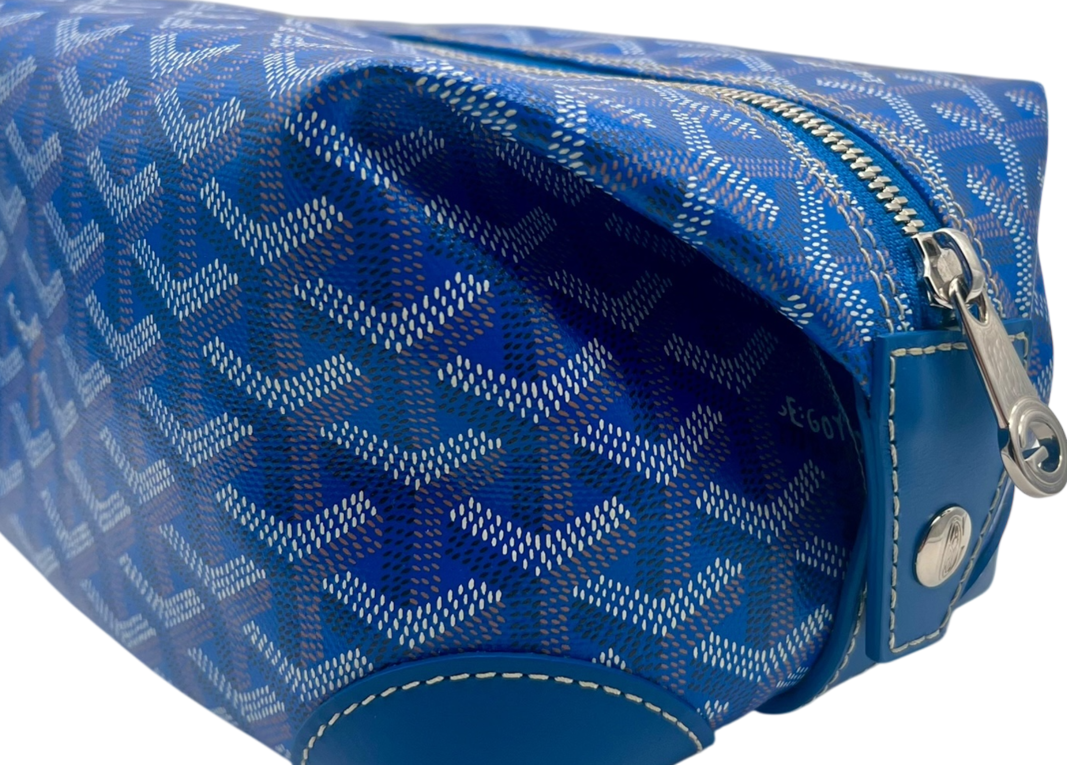 Goyard Bowling 25 Toiletry Bag Blue COND 9.5/10