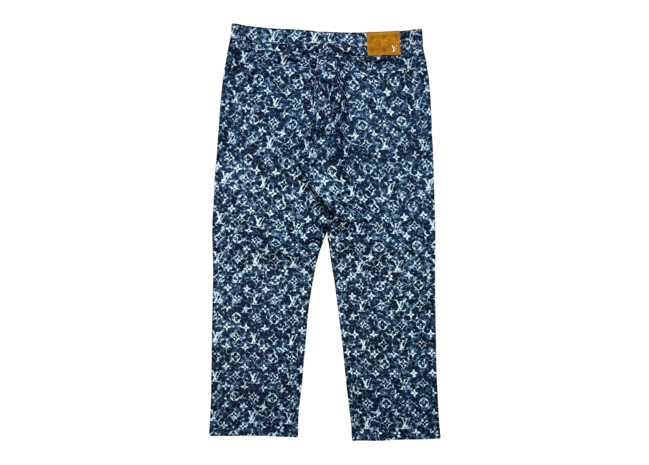 Louis Vuitton Denim Jeans Monogram Navy COND 9.8/10