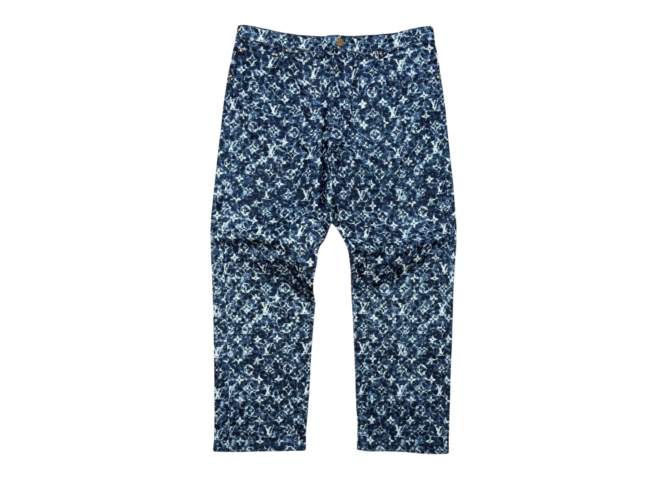 Louis Vuitton Denim Jeans Monogram Navy COND 9.8/10