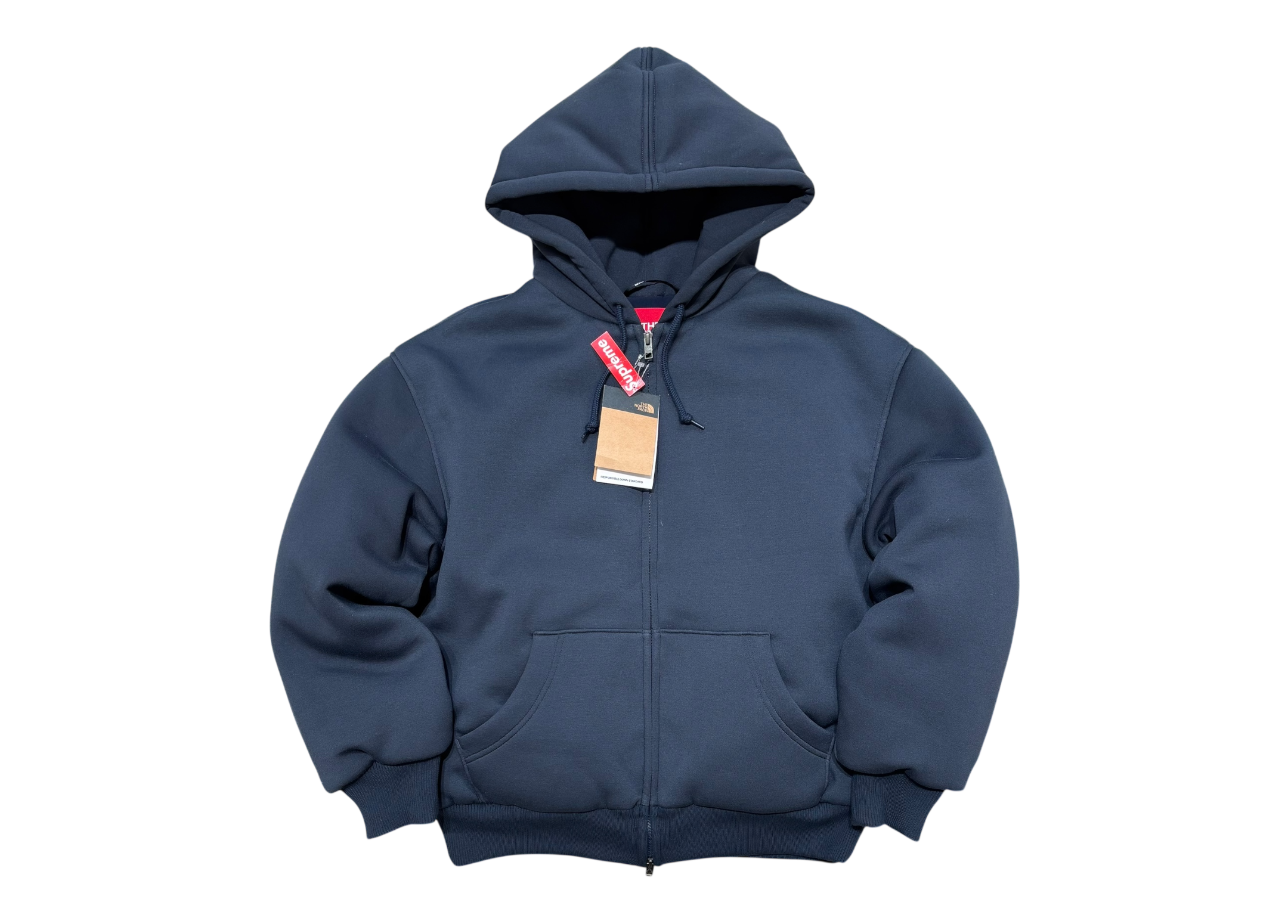 Supreme The North Face Zip Hoodie Filled Navy COND NEW