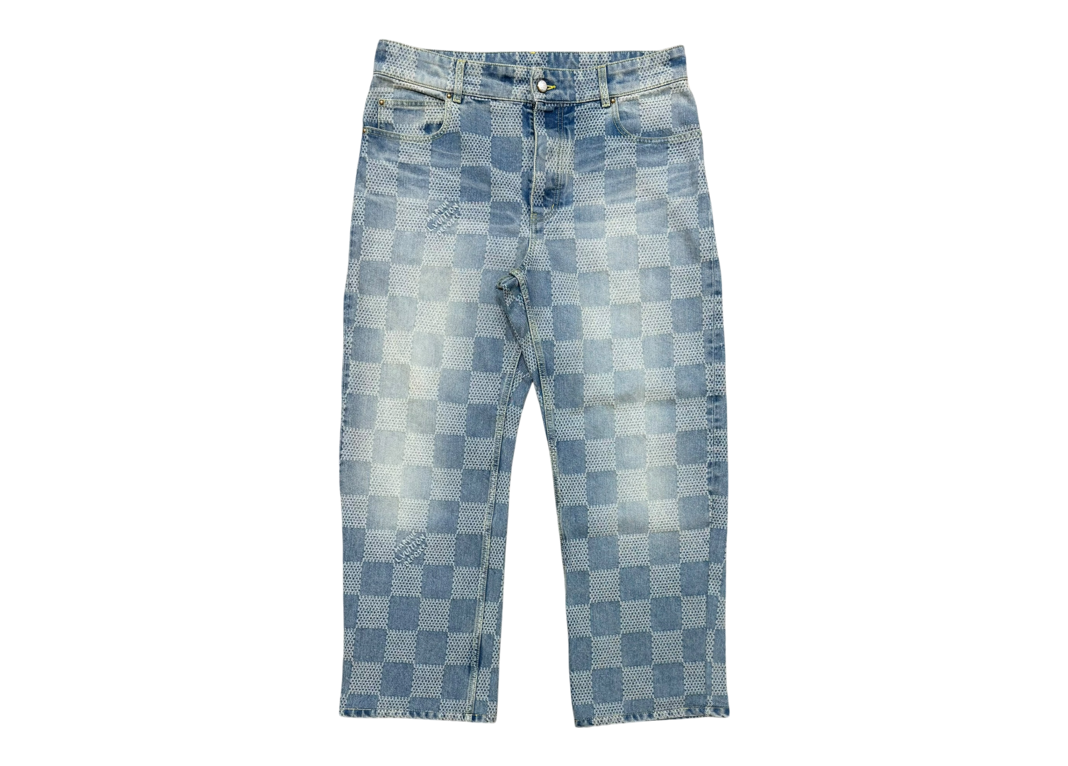 Louis Vuitton Denim Jeans Damier COND 9.8/10