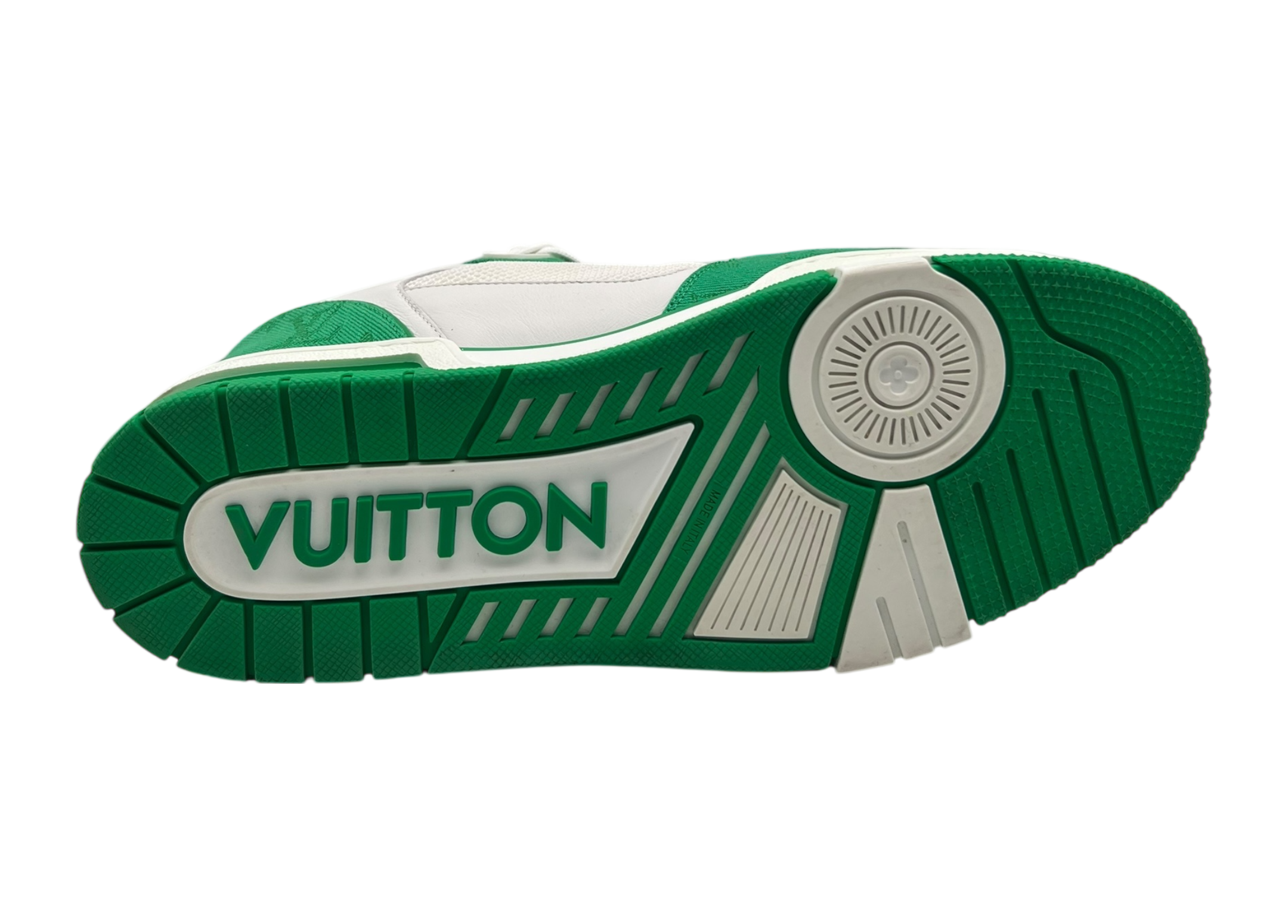 Louis Vuitton Trainer Denim Green Strap COND 9.9/10 (NO BOX)