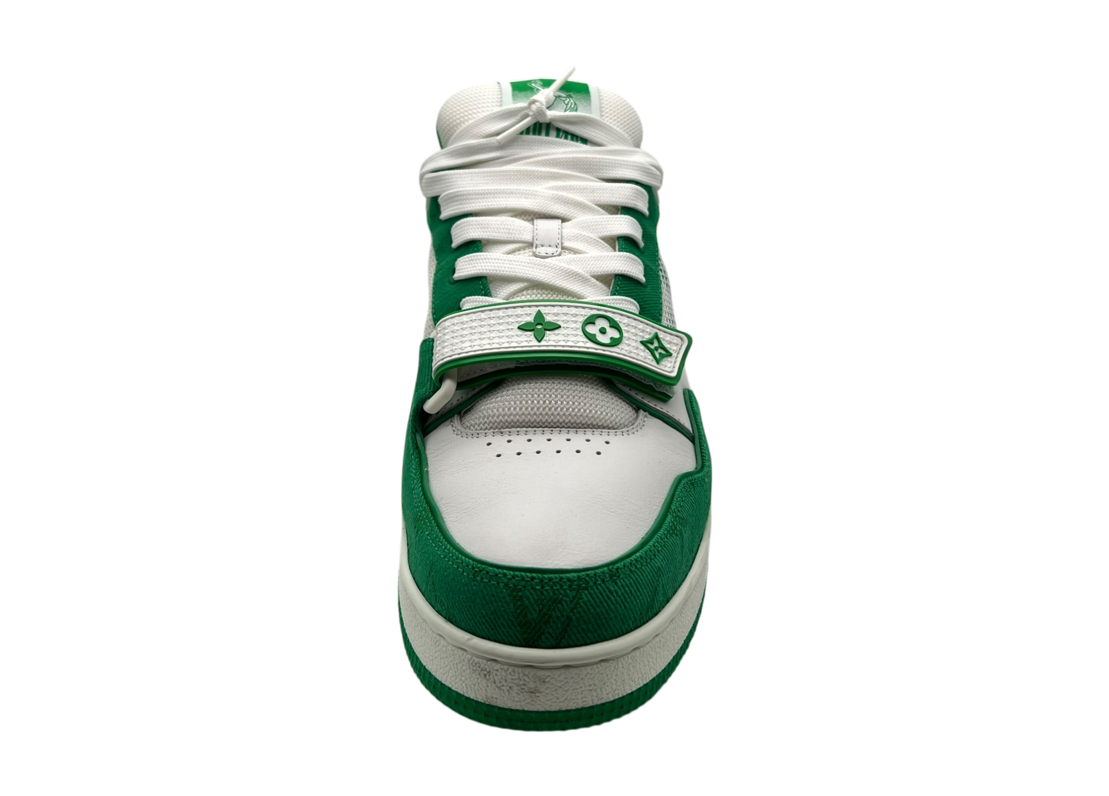 Louis Vuitton Trainer Denim Green Strap COND 9.9/10 (NO BOX)