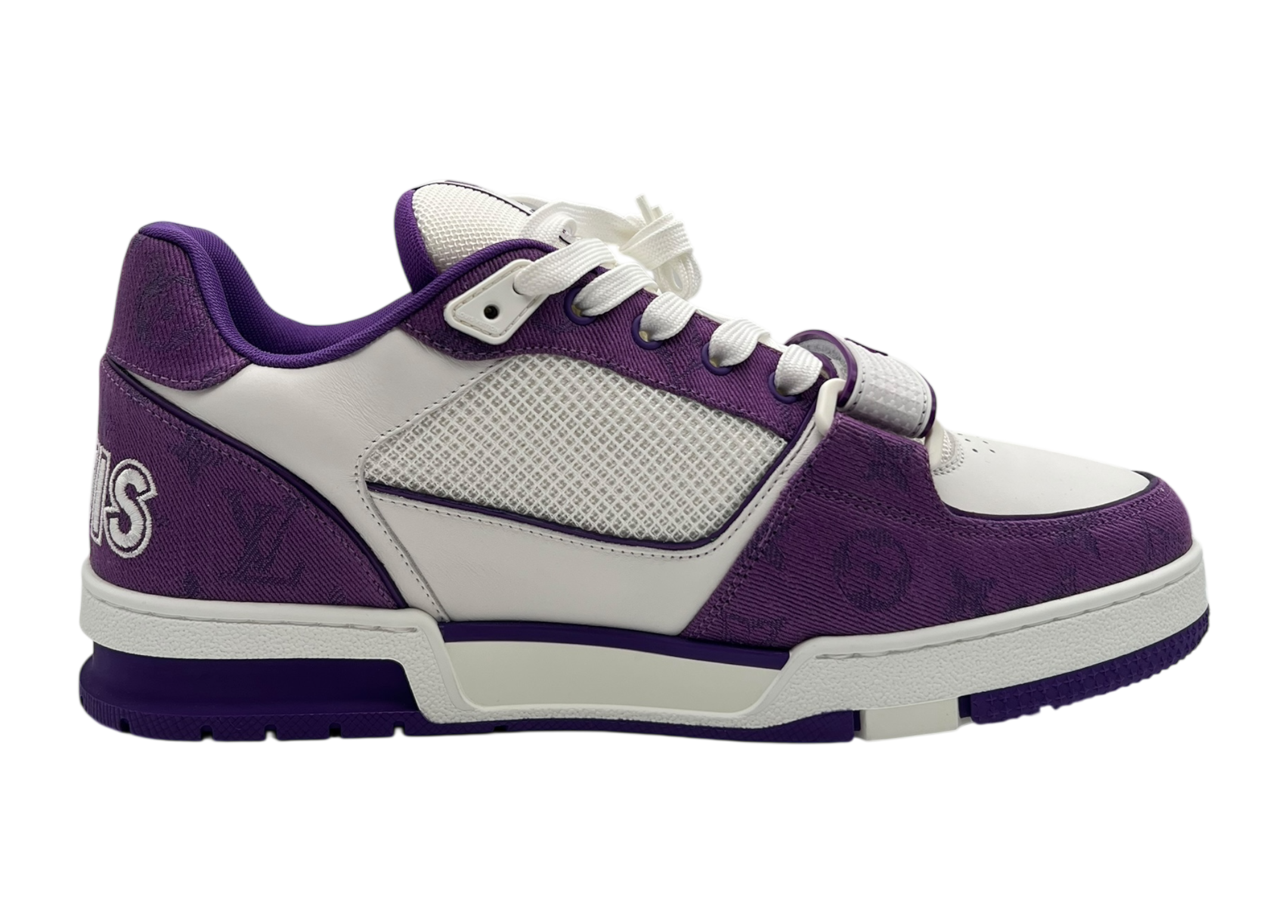 Louis Vuitton Trainer Denim Purple Strap COND NEW (NO BOX)