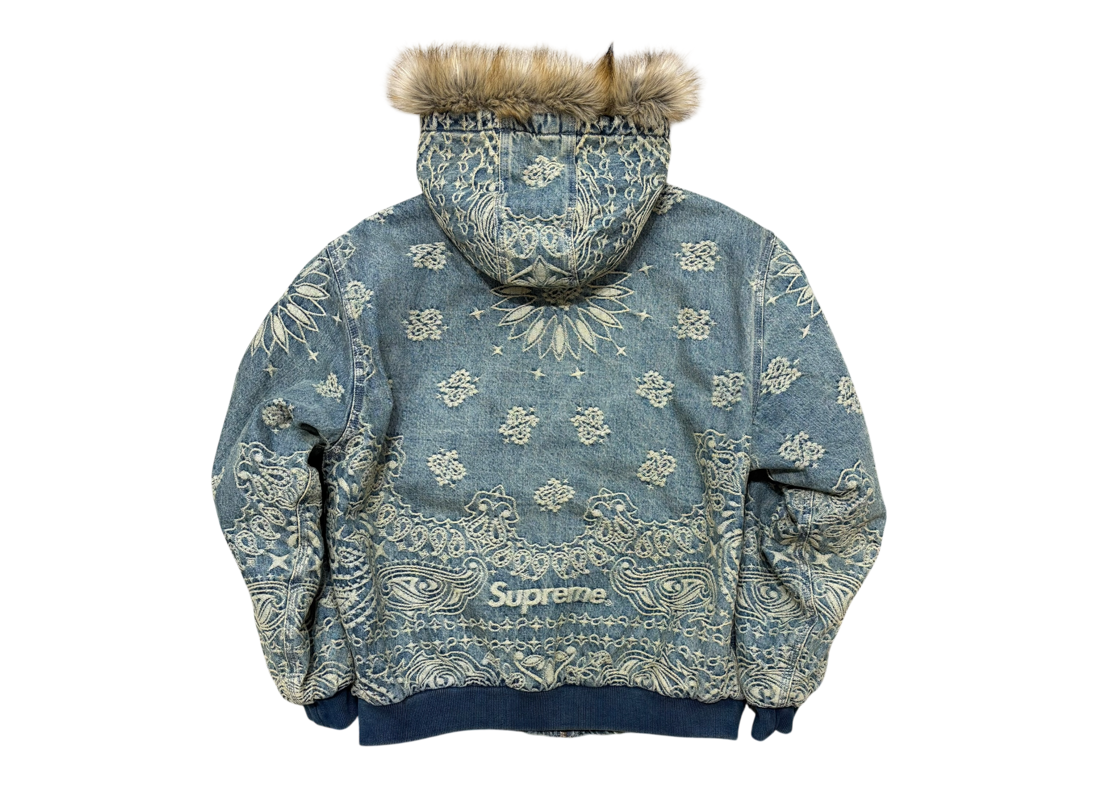 Supreme Zip Jacket Bandana Denim COND NEW
