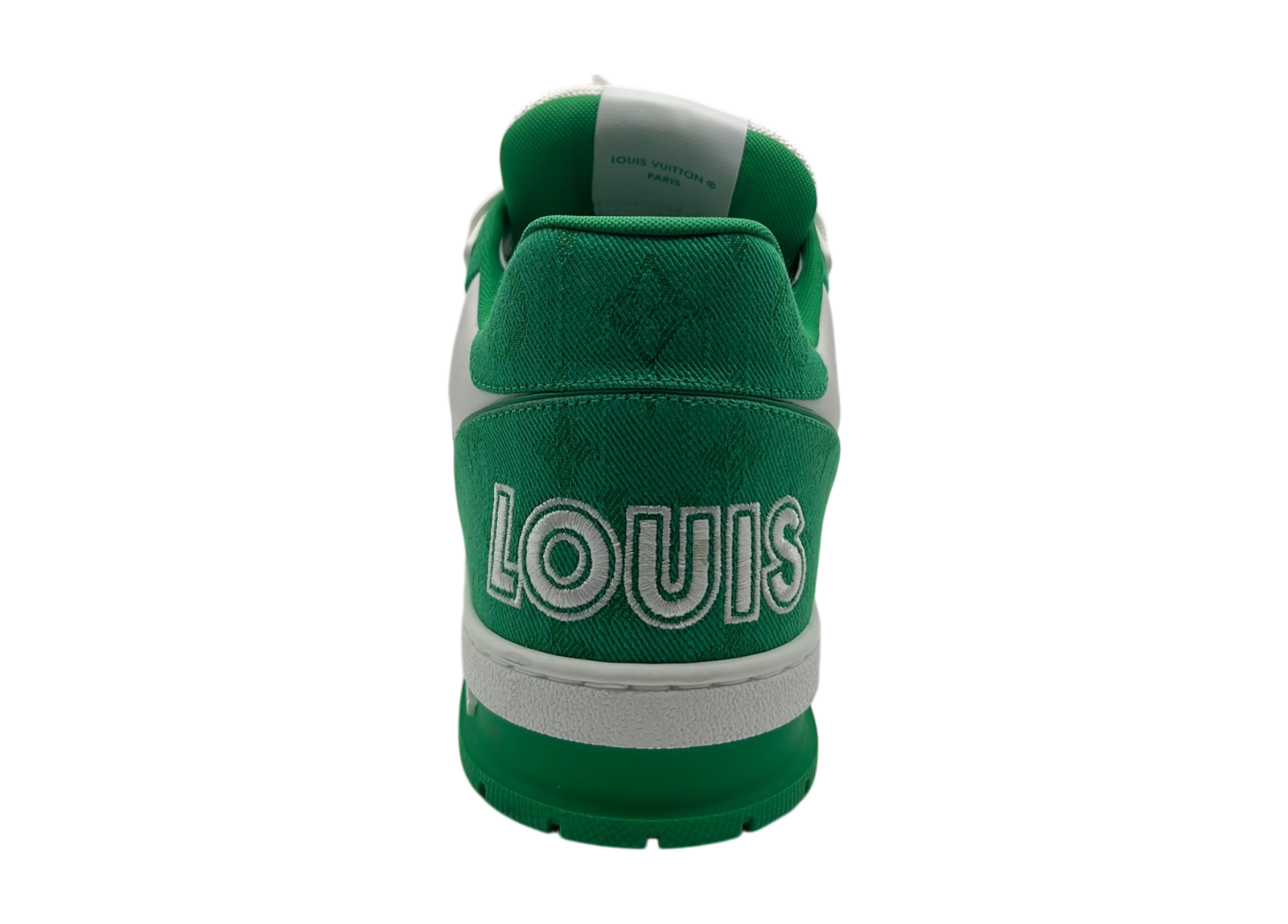 Louis Vuitton Trainer Denim Green Strap COND 9.9/10 (NO BOX)