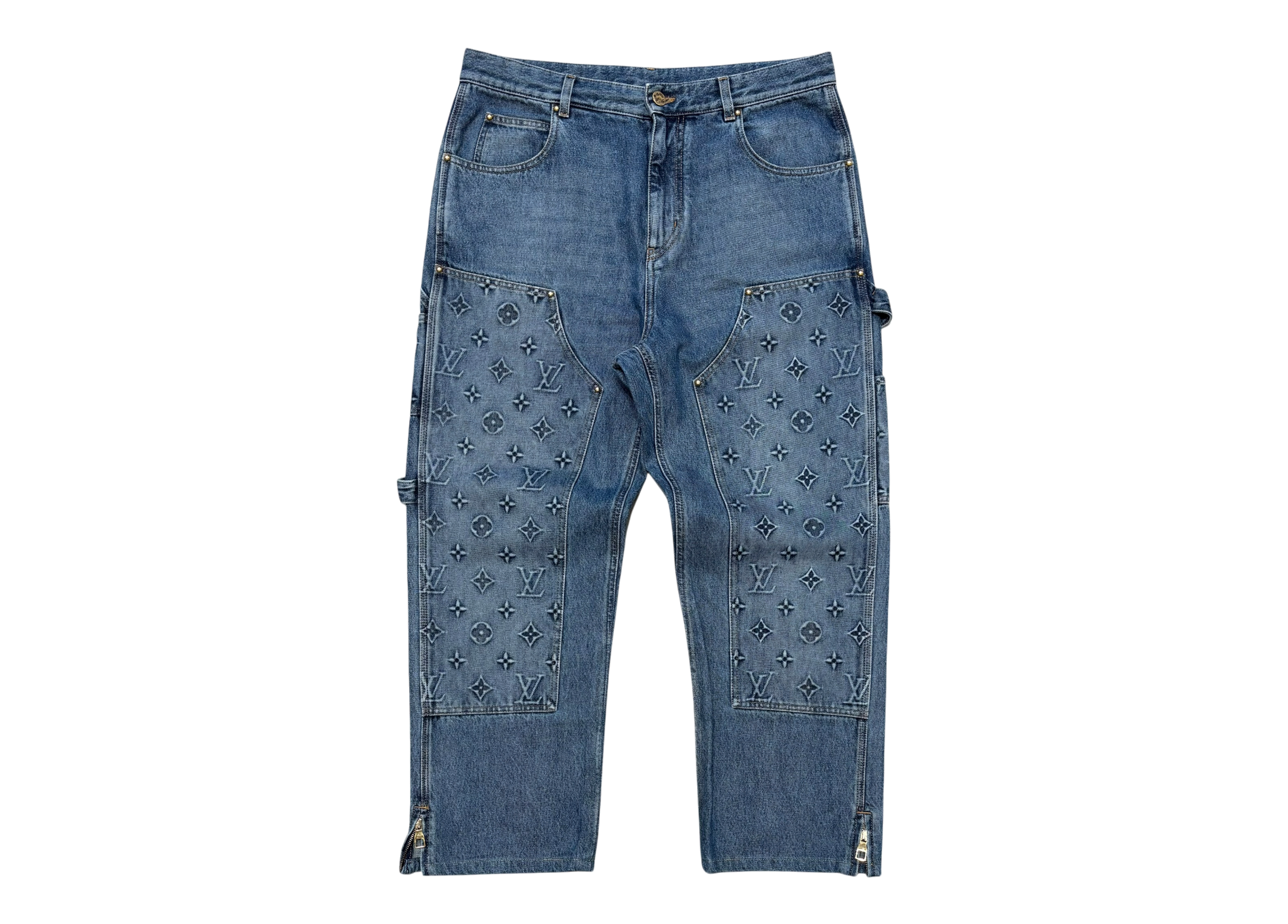 Louis Vuitton Denim Jeans Carpenter Monogram COND 9.8/10