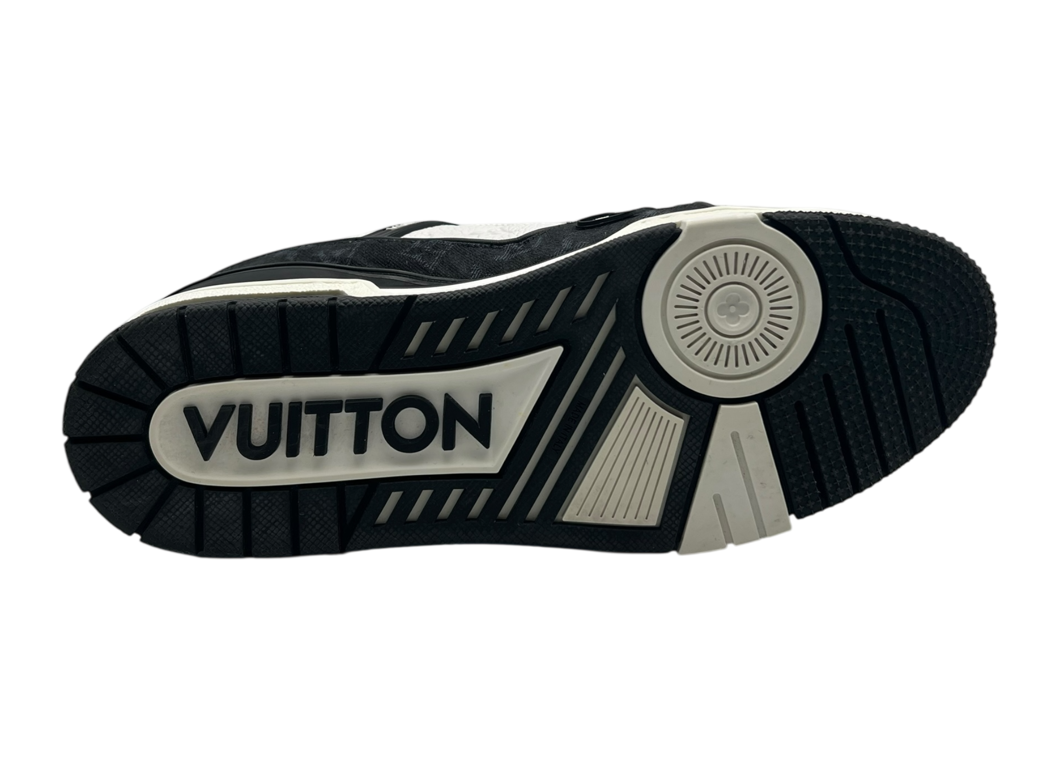 Louis Vuitton Trainer Denim White Black COND 9.8/10 (NO BOX)