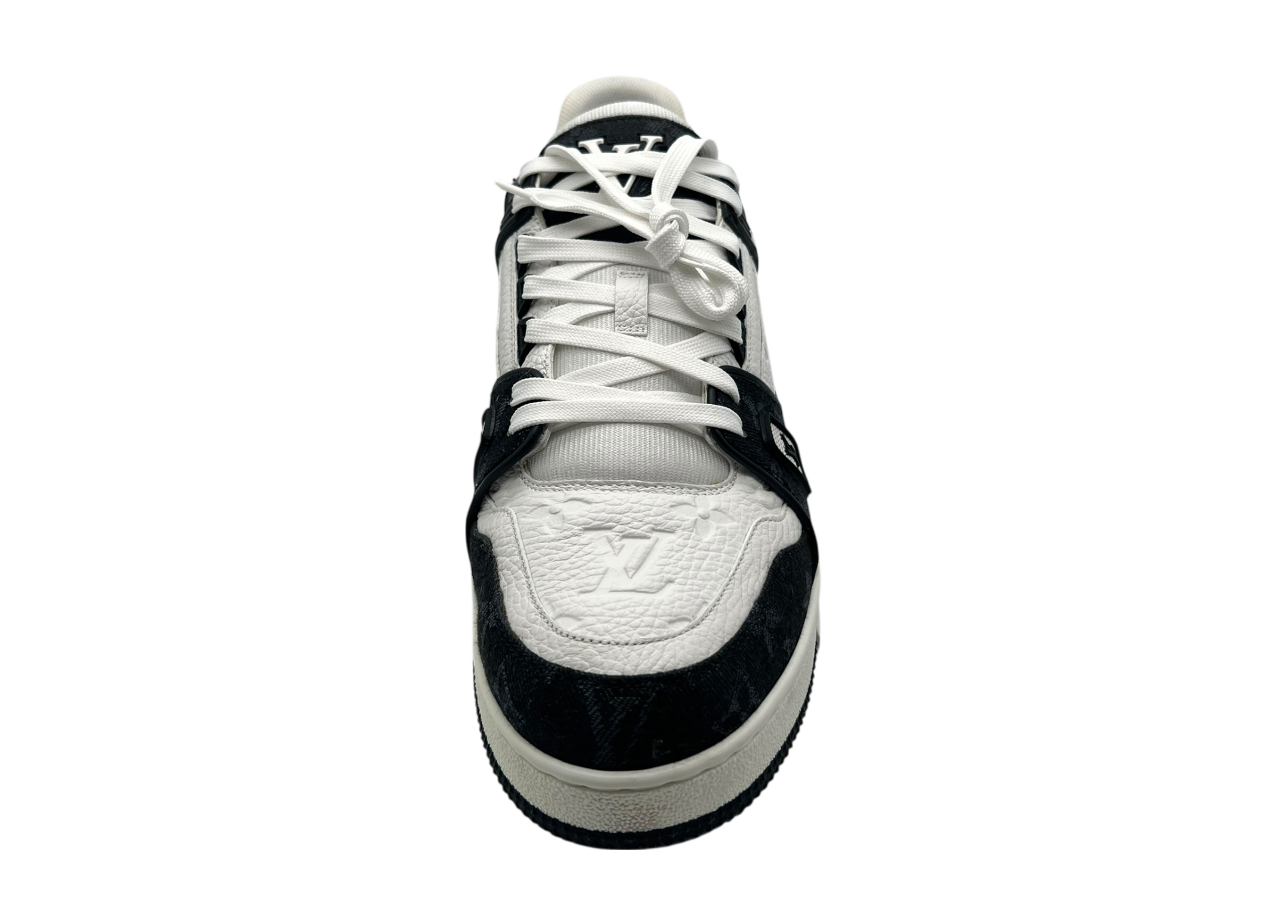 Louis Vuitton Trainer Denim White Black COND 9.8/10 (NO BOX)