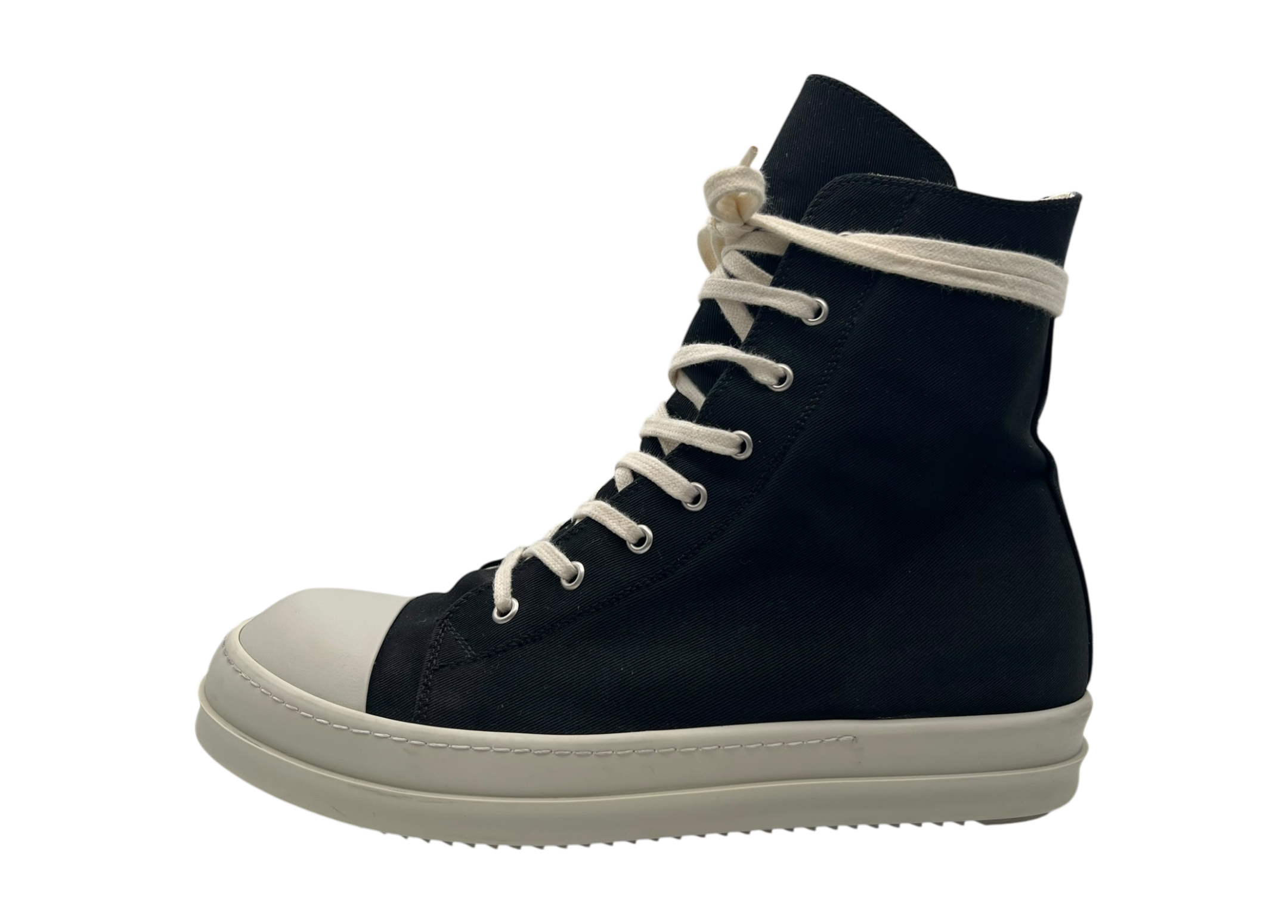 Rick Owens Ramones Canvas Black COND 9/10 (NO BOX)