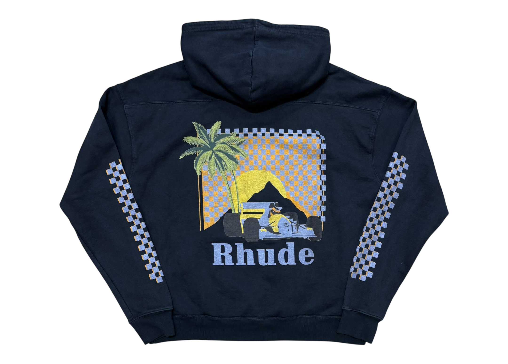 Rhude Hoodie California Black COND NEW