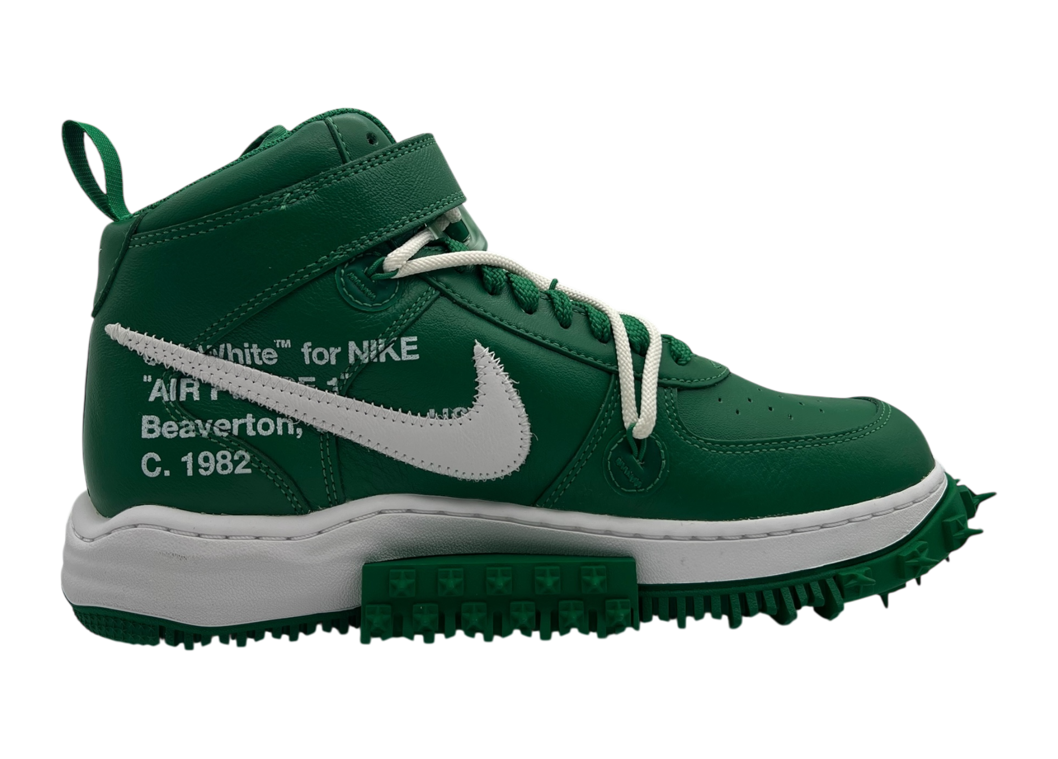 Air Force 1 Mid Off-White Pine Green COND NEW (NO BOX)
