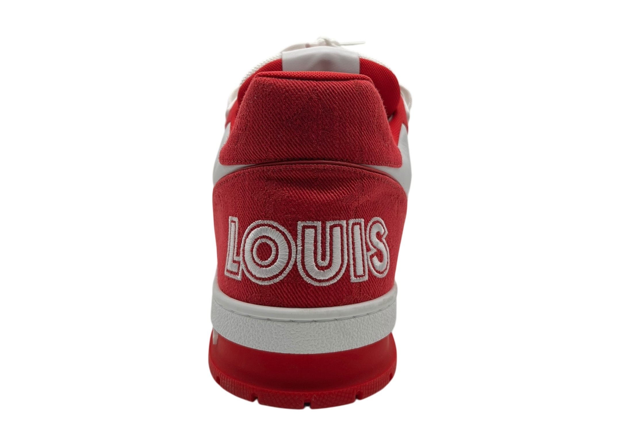 Louis Vuitton Trainer Denim Red Strap COND 10/10 (NO BOX)