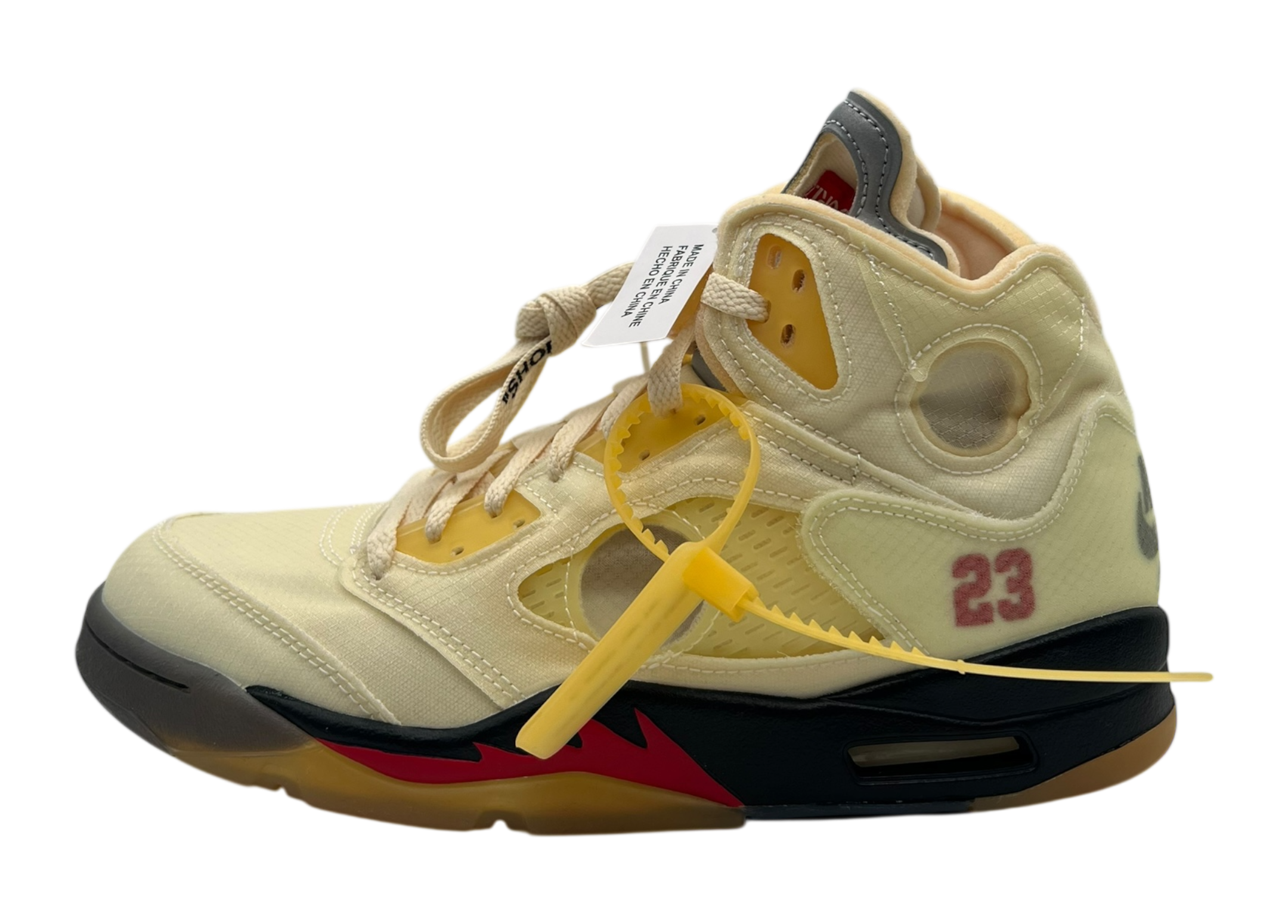 Jordan 5 Off-White Sail COND NEW (NO BOX)