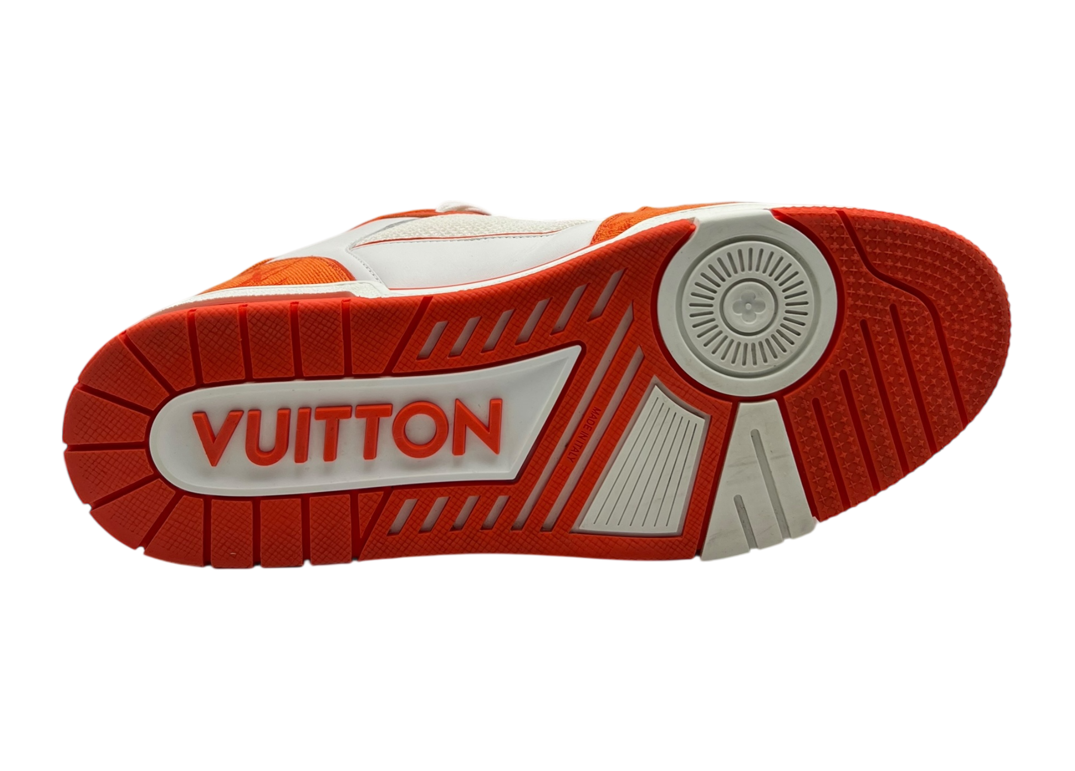 Louis Vuitton Trainer Denim Orange Strap COND 9.8/10 (NO BOX)