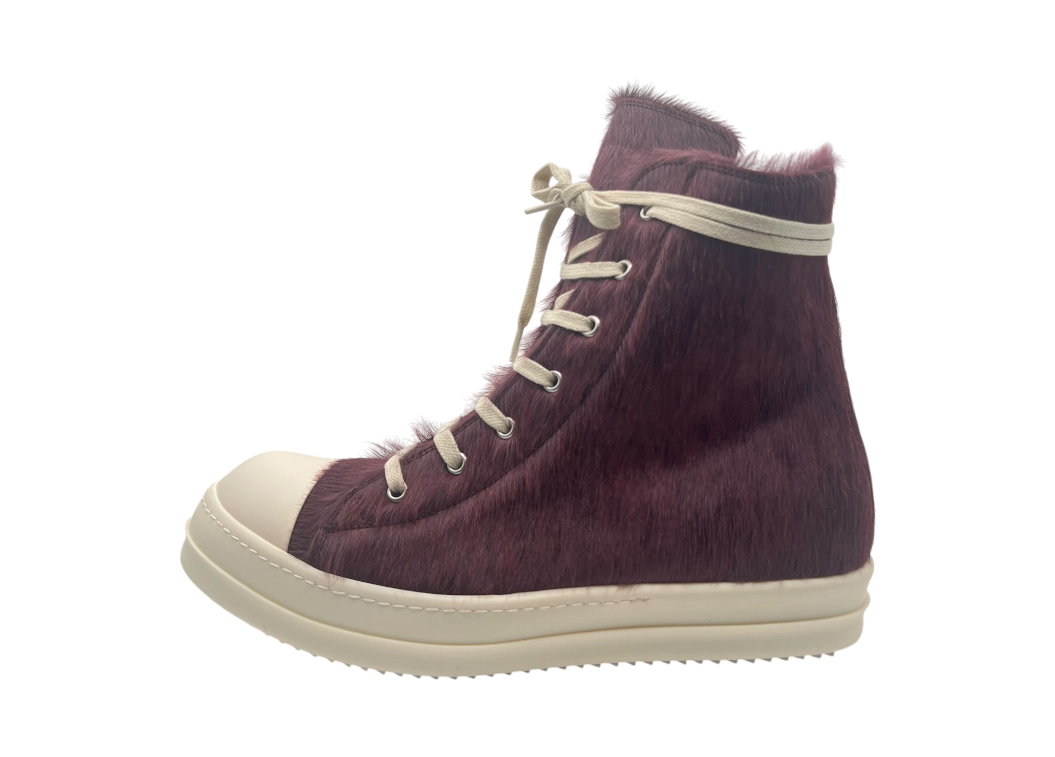 Rick Owens Ramones High Pony Bordeaux COND NEW